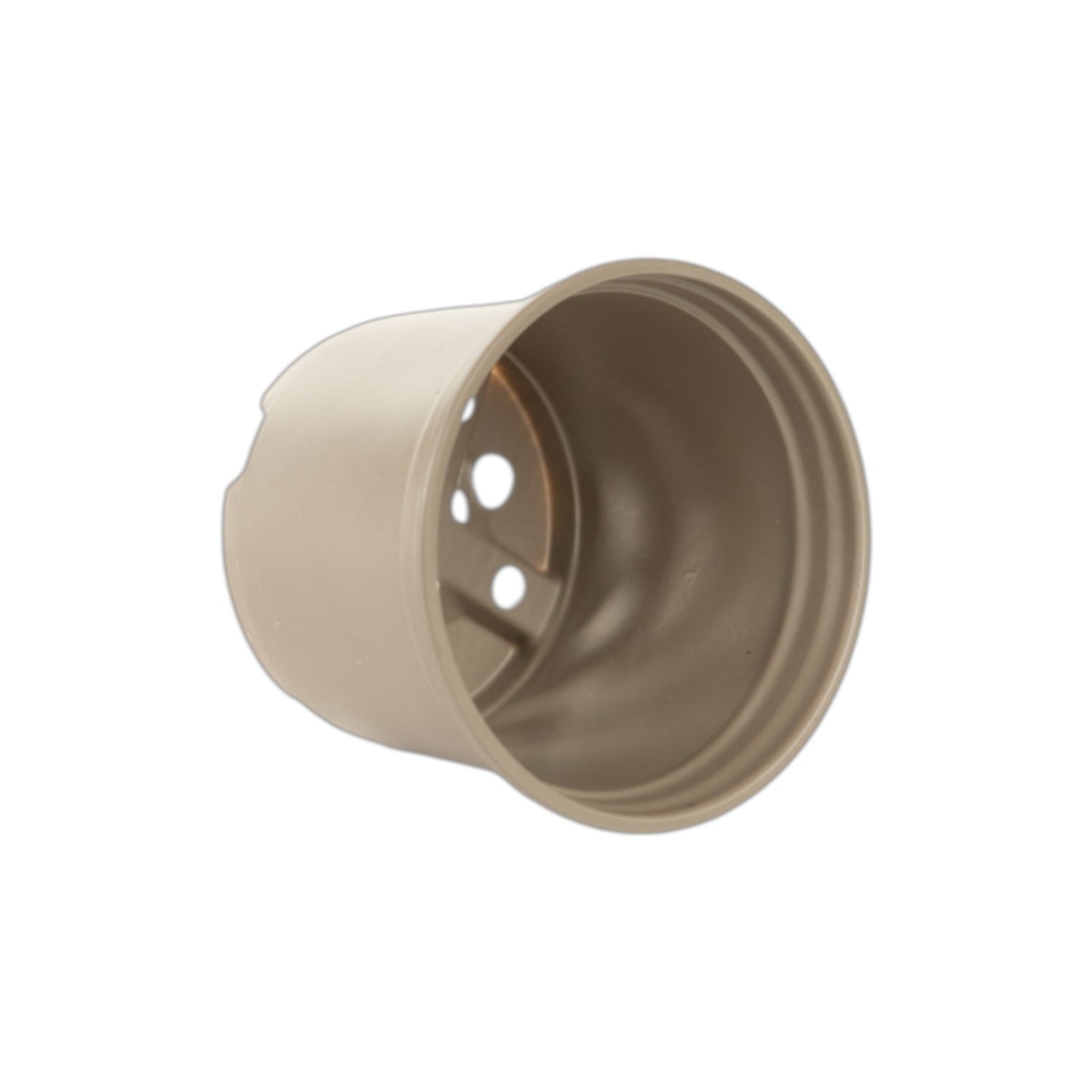 AEROPLAS 10.5cm Thermo-Formed Pot Low TAUPE