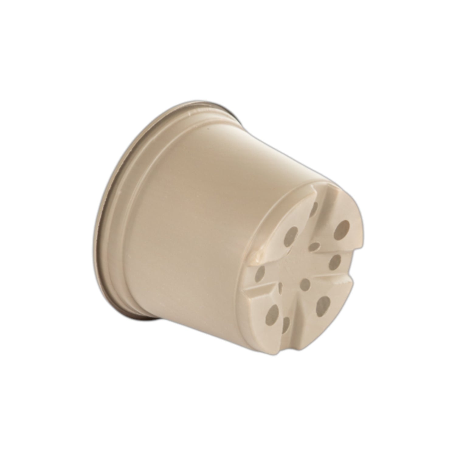 AEROPLAS 10.5cm Thermo-Formed Pot Low TAUPE