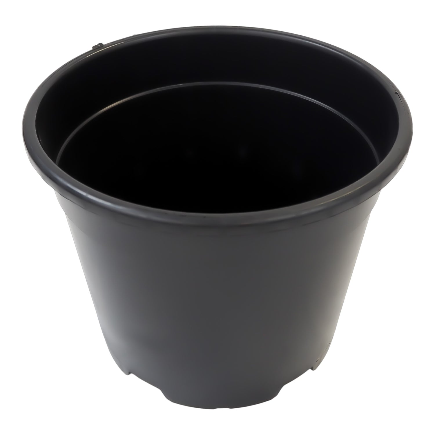 12L Round Black Plastic Plant Pot