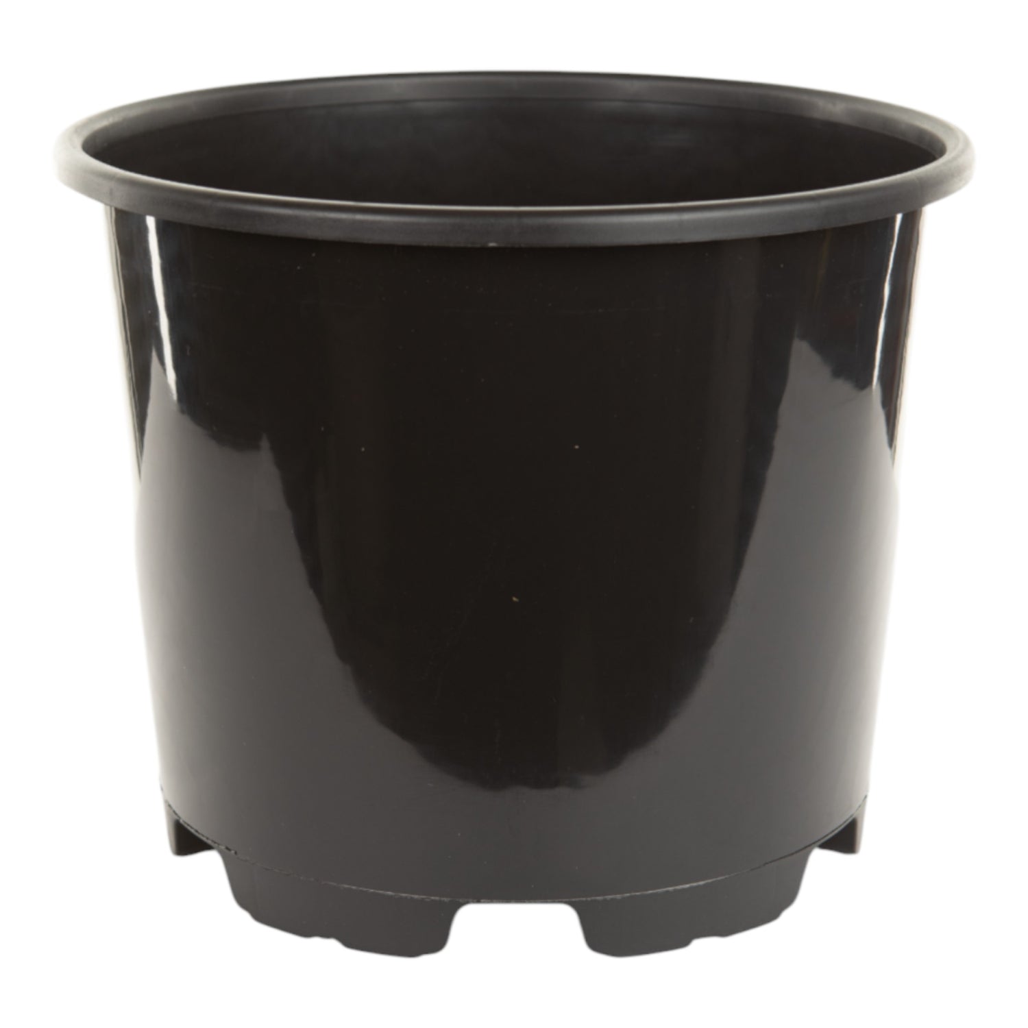 AEROPLAS 15ltr Non-Slotted Round Container Pot BLACK