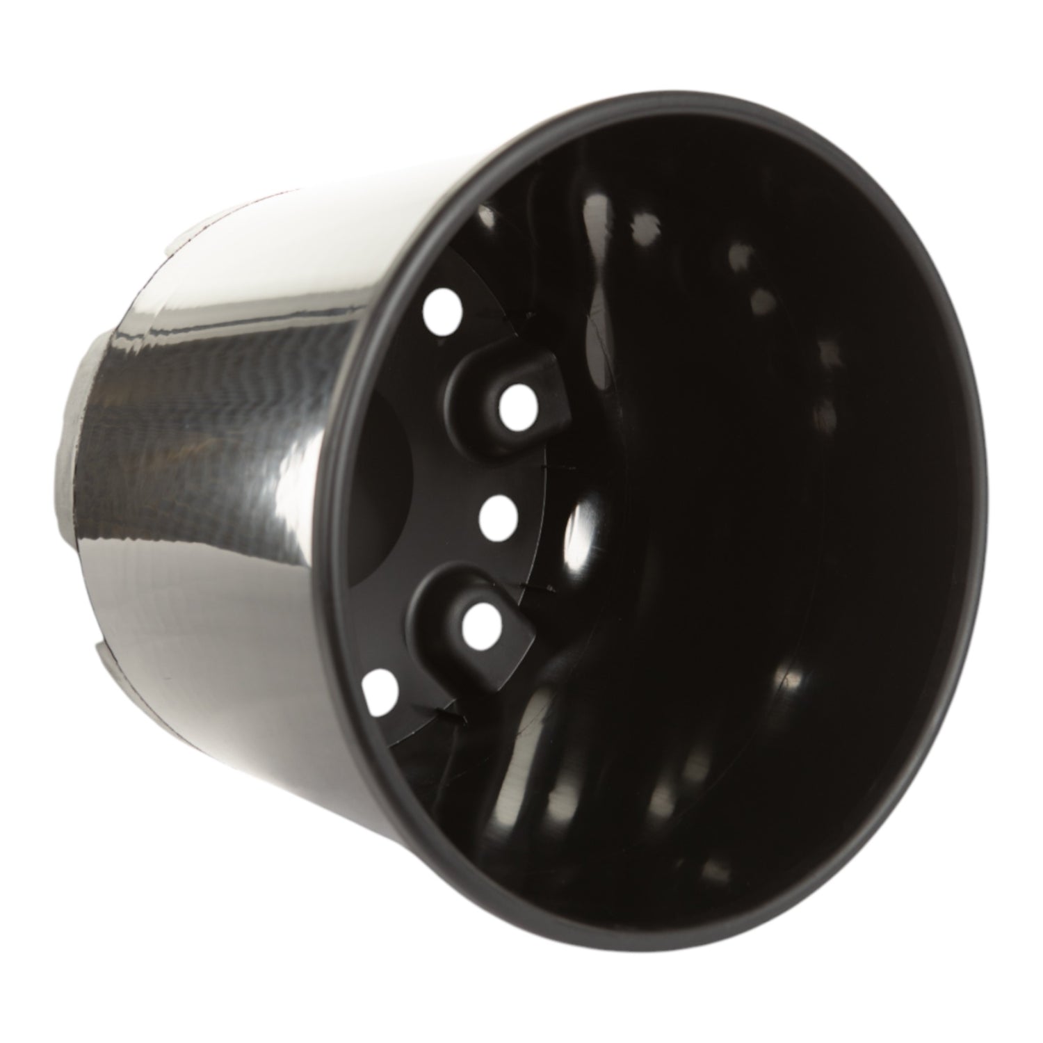 AEROPLAS 15ltr Non-Slotted Round Container Pot BLACK