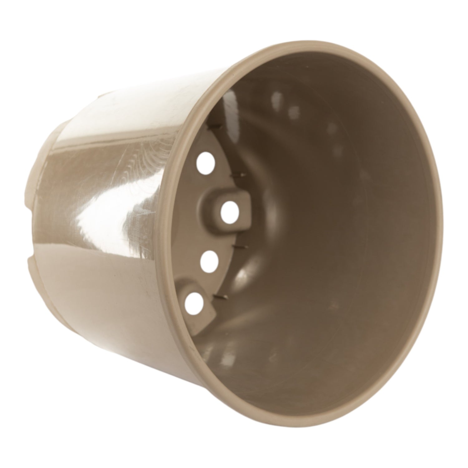 AEROPLAS 15ltr Non-Slotted Round Container Pot TAUPE