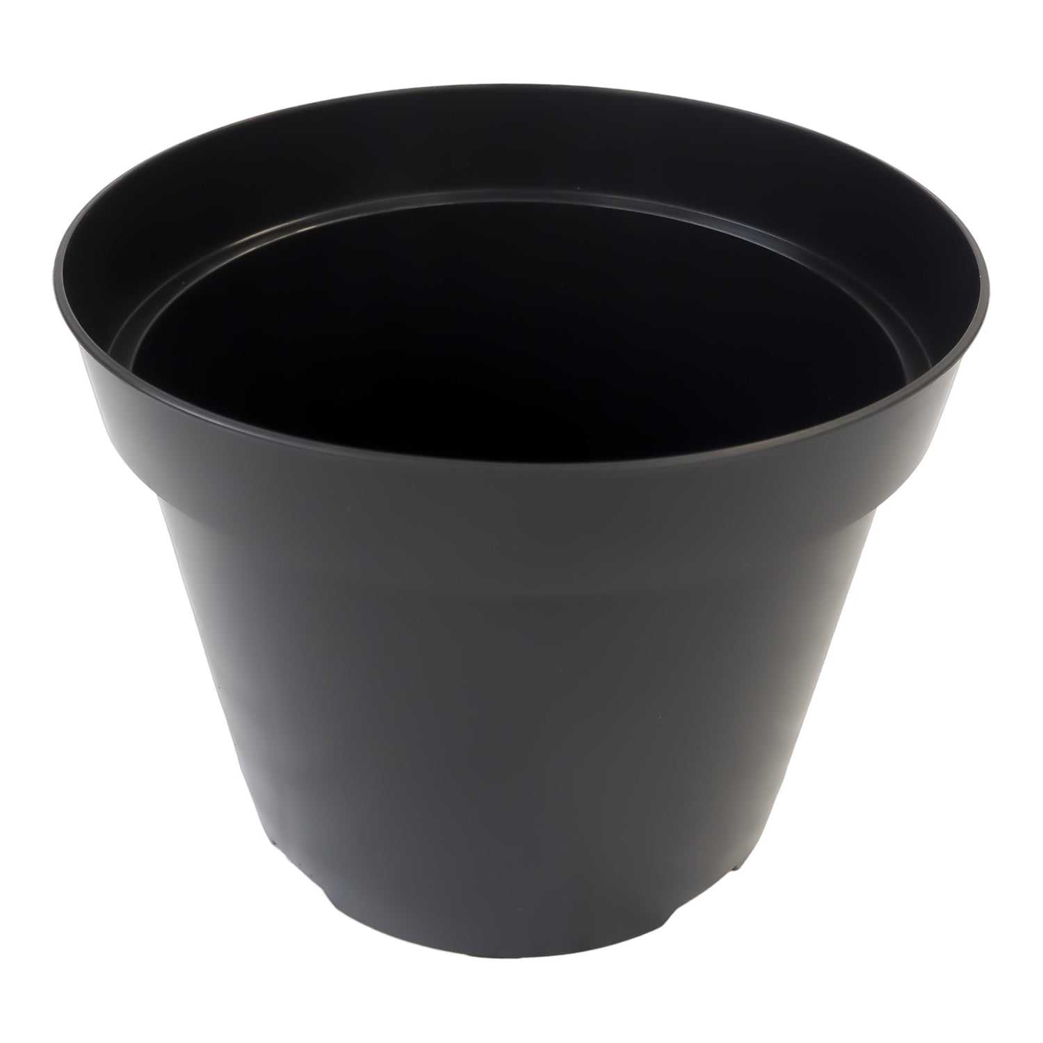 15L Round Black Plastic Plant Pot