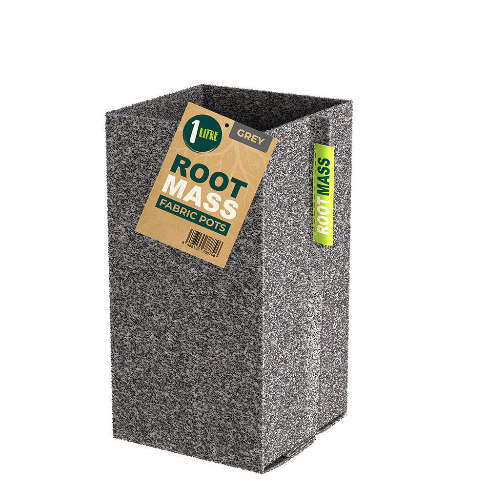 GREY RootMASS 1L Propagation Fabric Pot