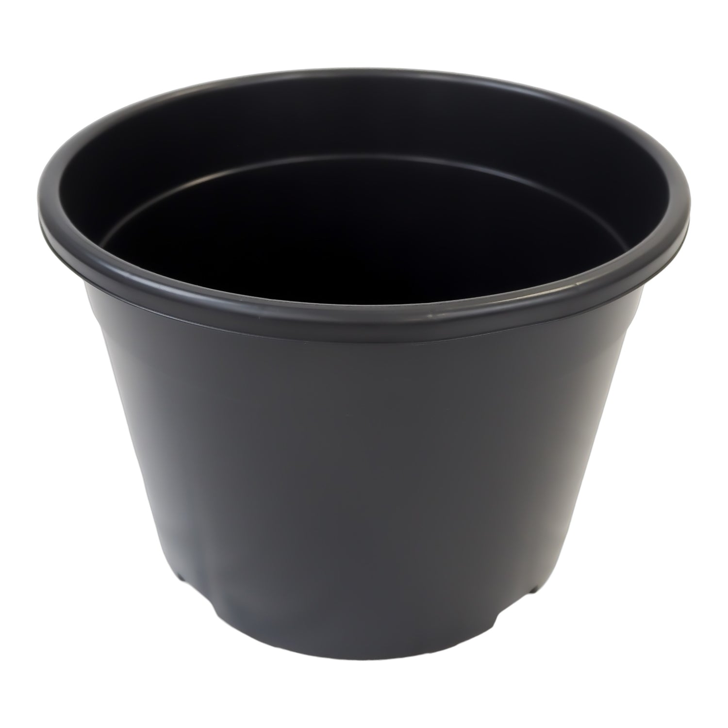 25L Round Black Plastic Plant Pot