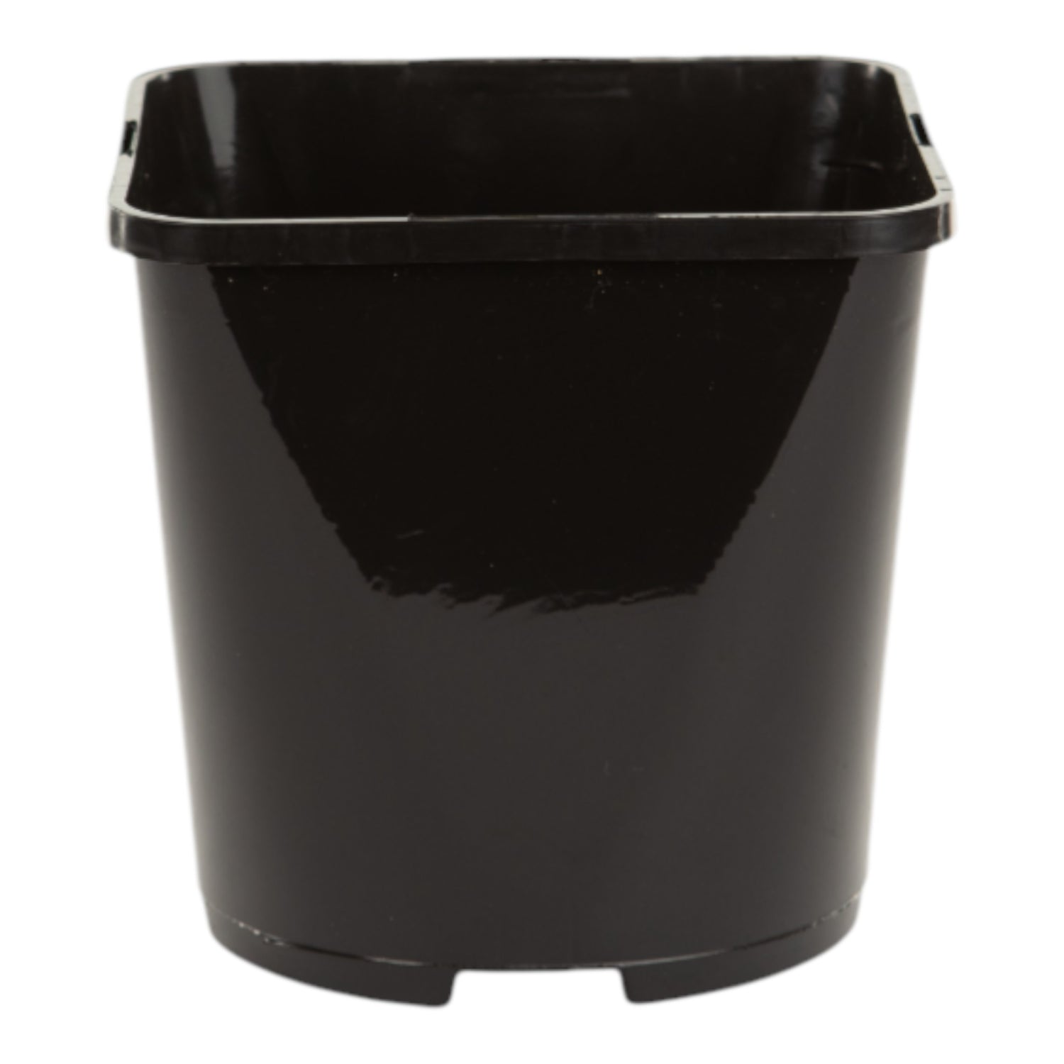 AEROPLAS 2ltr Slotted (25mm) Square Round BLACK (net of 70)