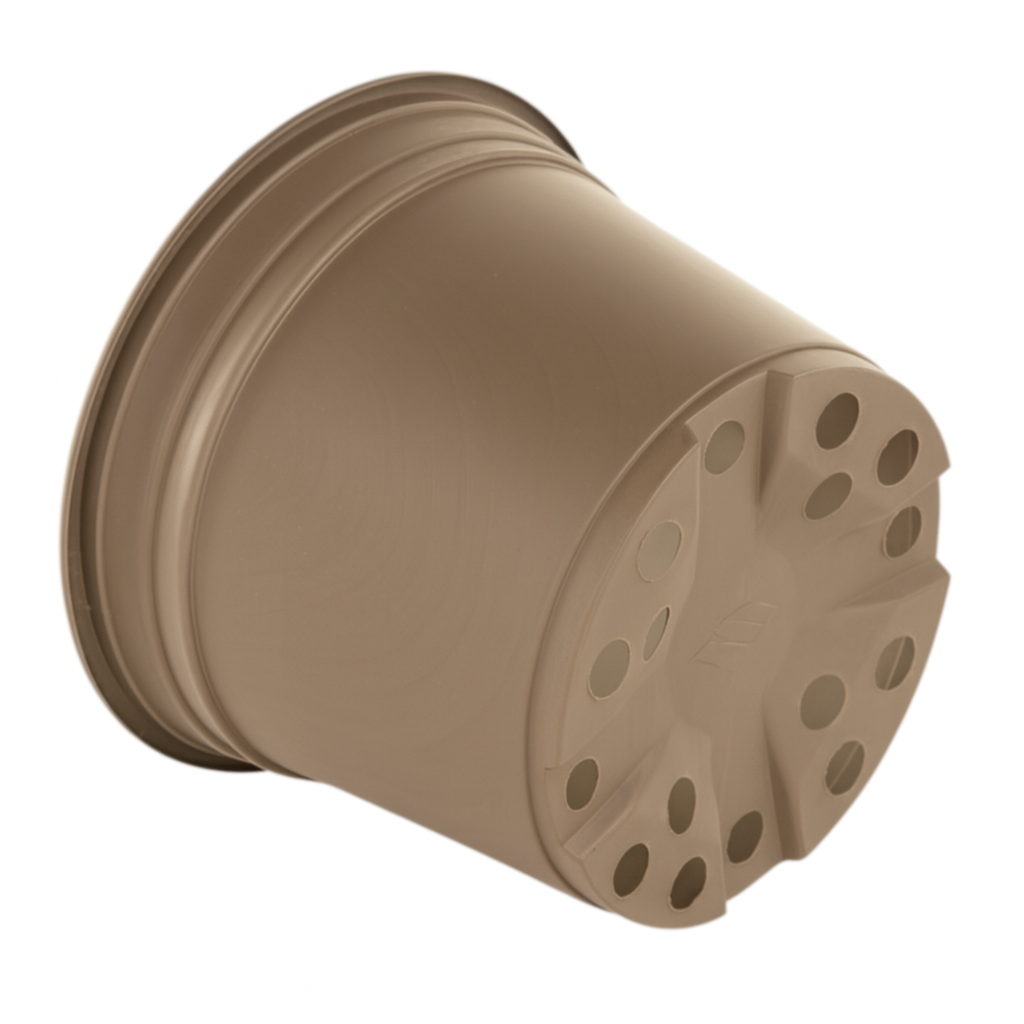 AEROPLAS 2ltr Thermo-Formed Pot TAUPE