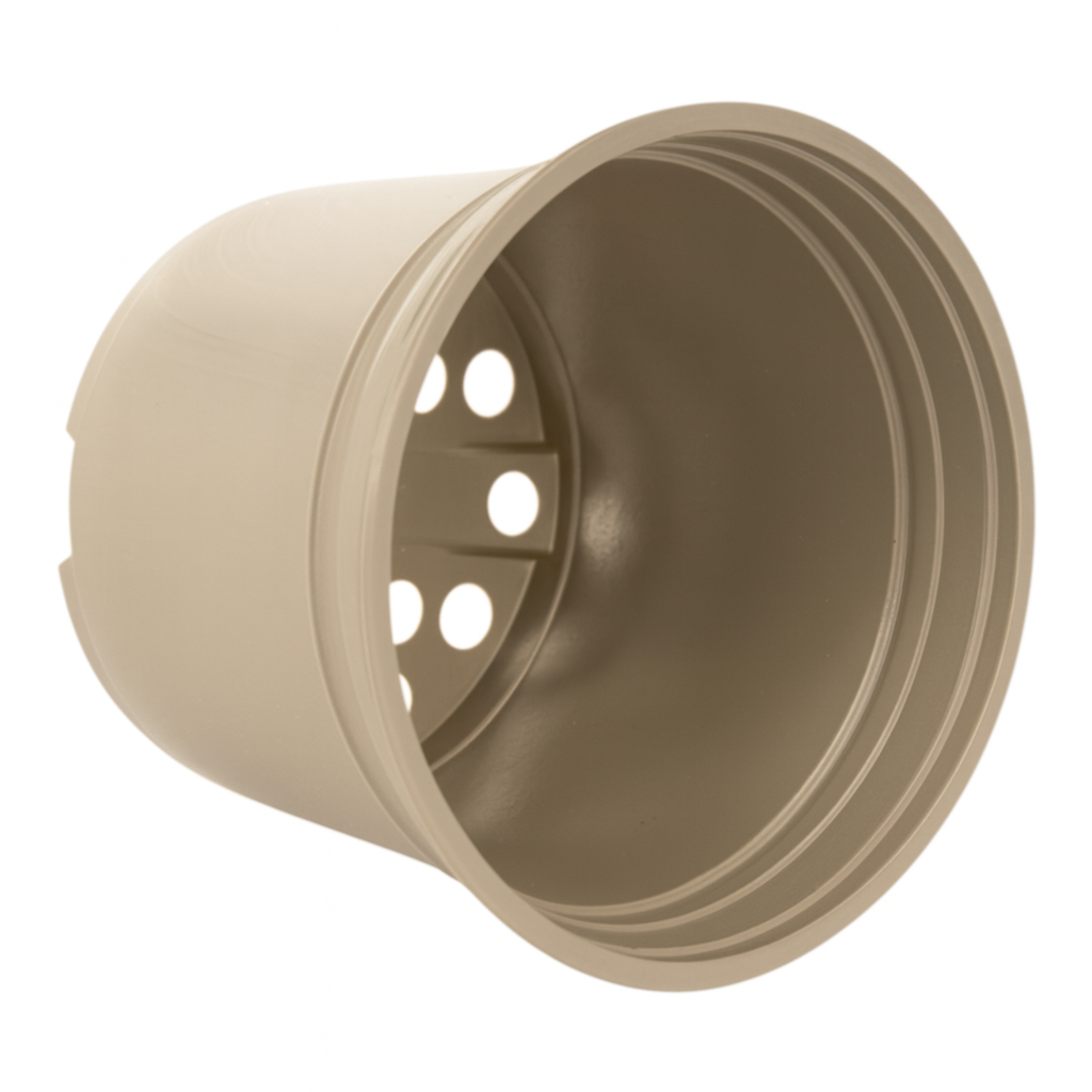 AEROPLAS 2ltr Thermo-Formed Pot TAUPE