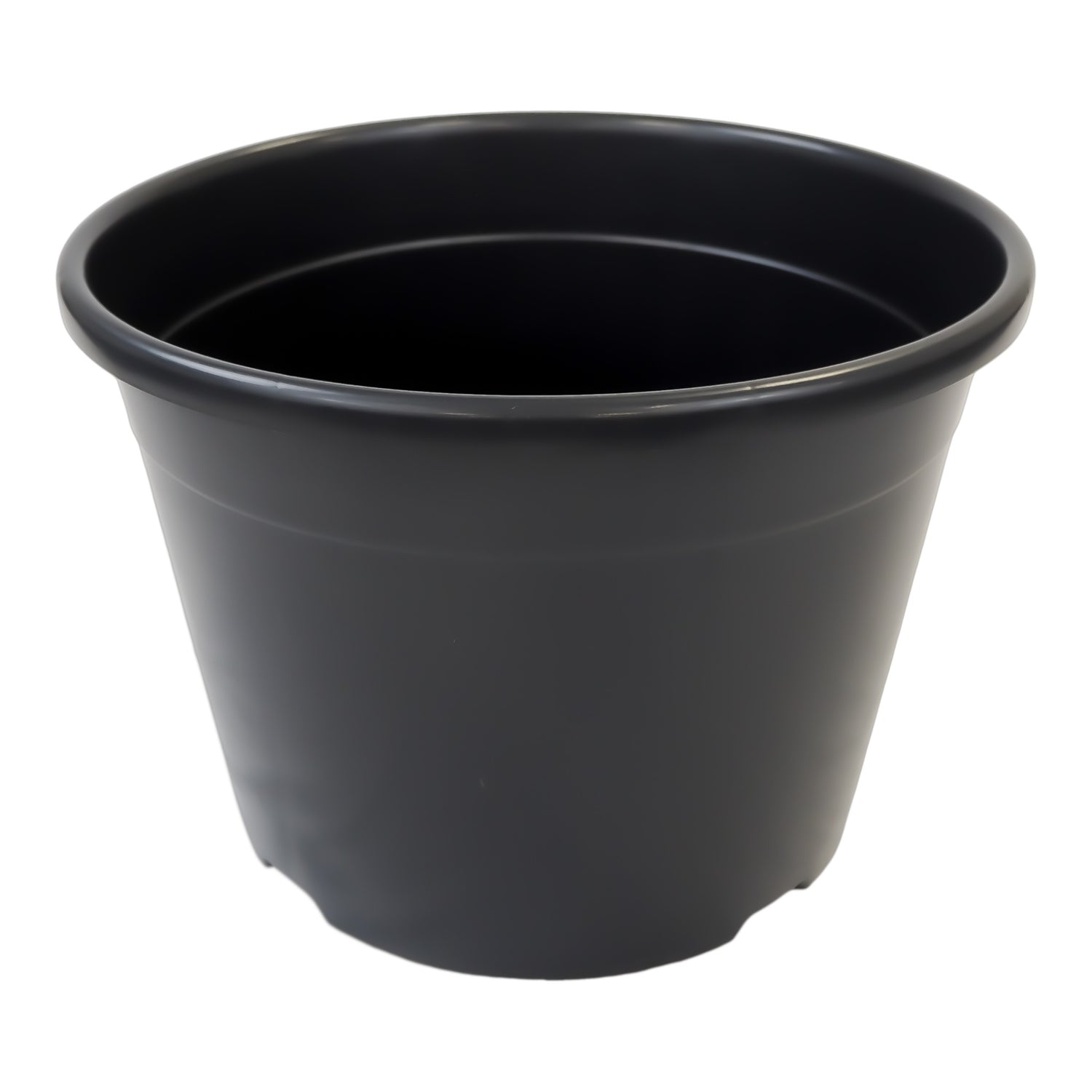30L Round Black Plastic Plant Pot