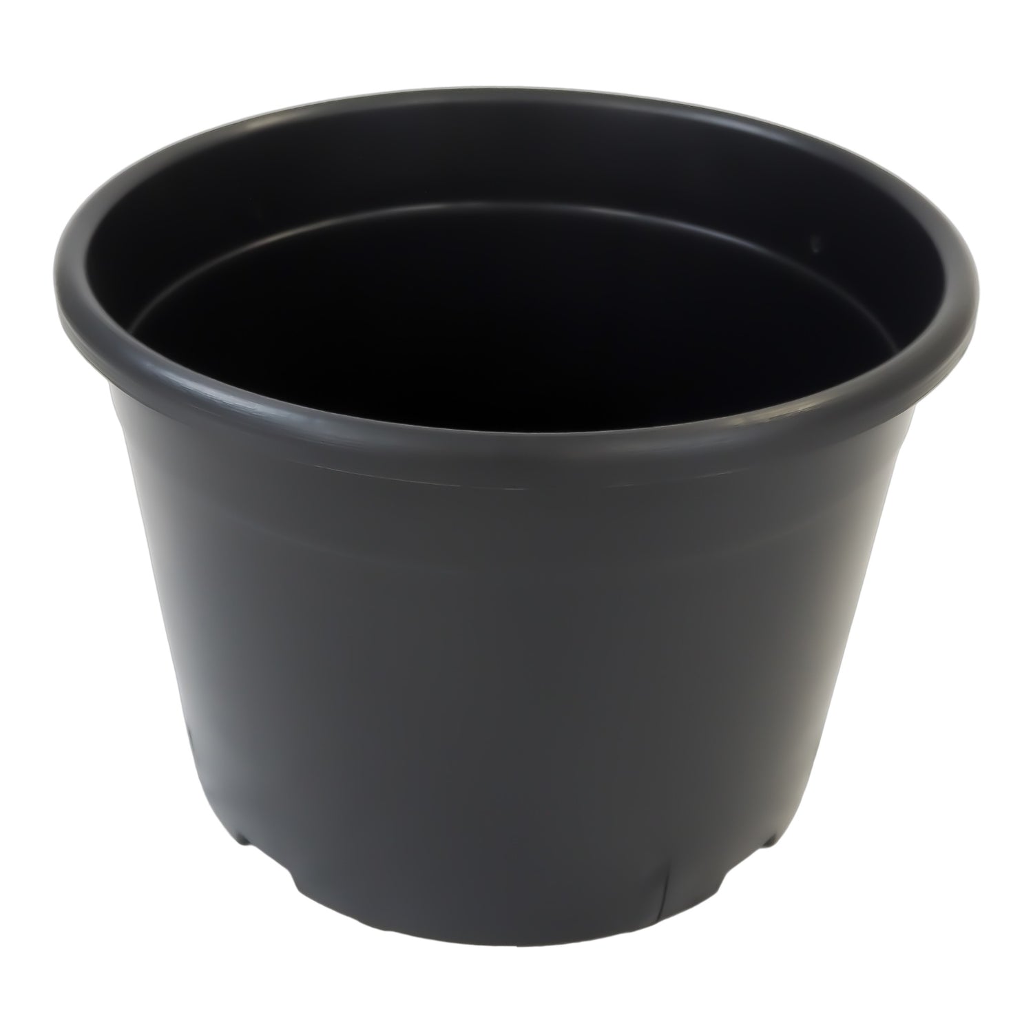 32L Round Black Plastic Plant Pot