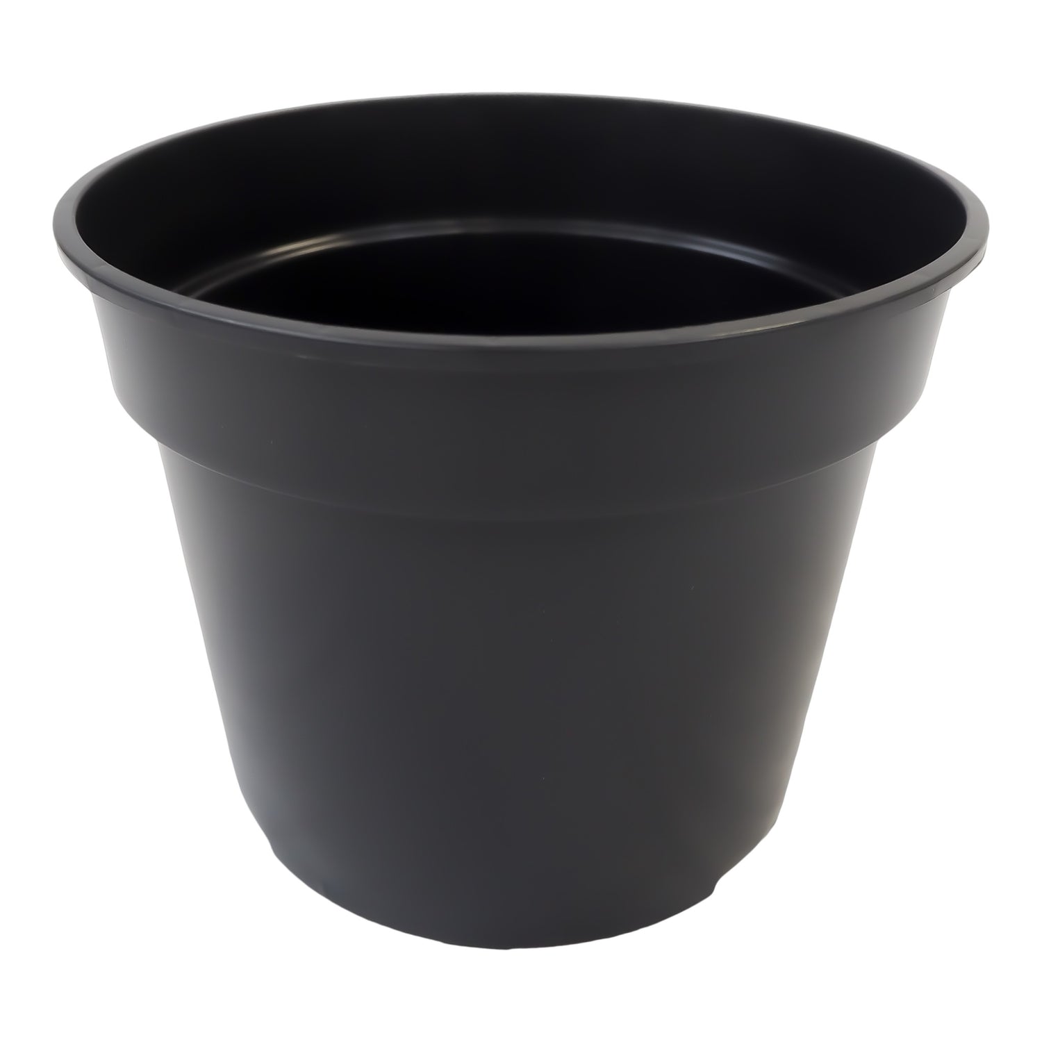 3L Round Black Plastic Plant Pot