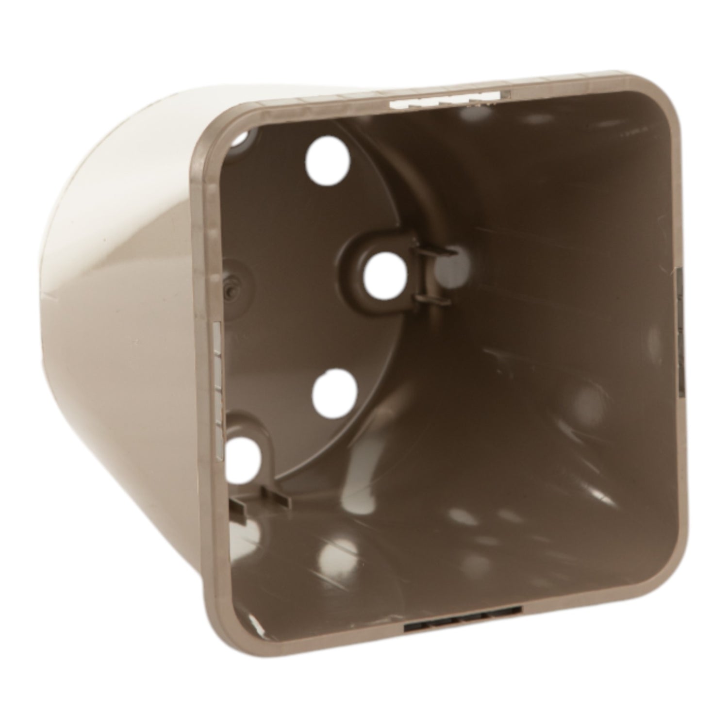 AEROPLAS 3ltr Slotted (40mm) Square Round TAUPE (net of 46)