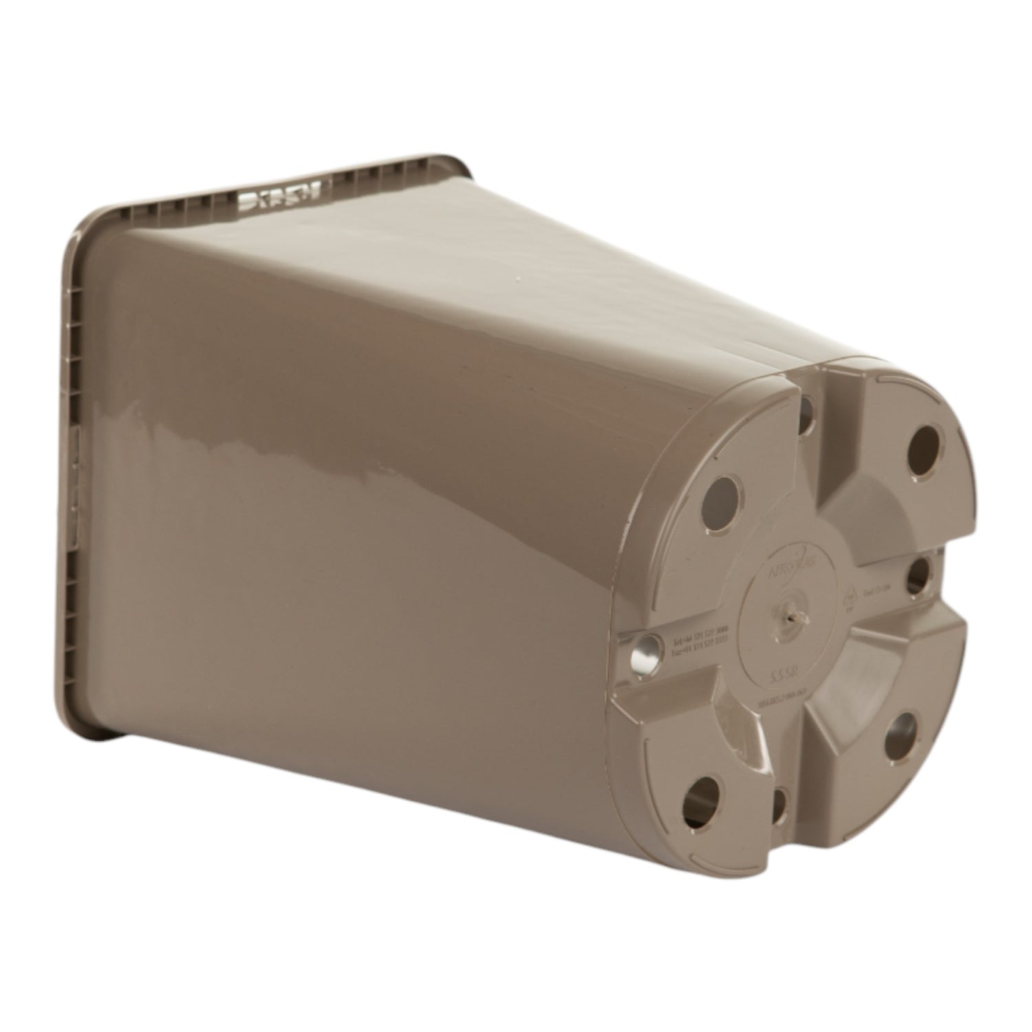 AEROPLAS 5.5ltr Slotted (40mm) Square Round TAUPE (net of 29)