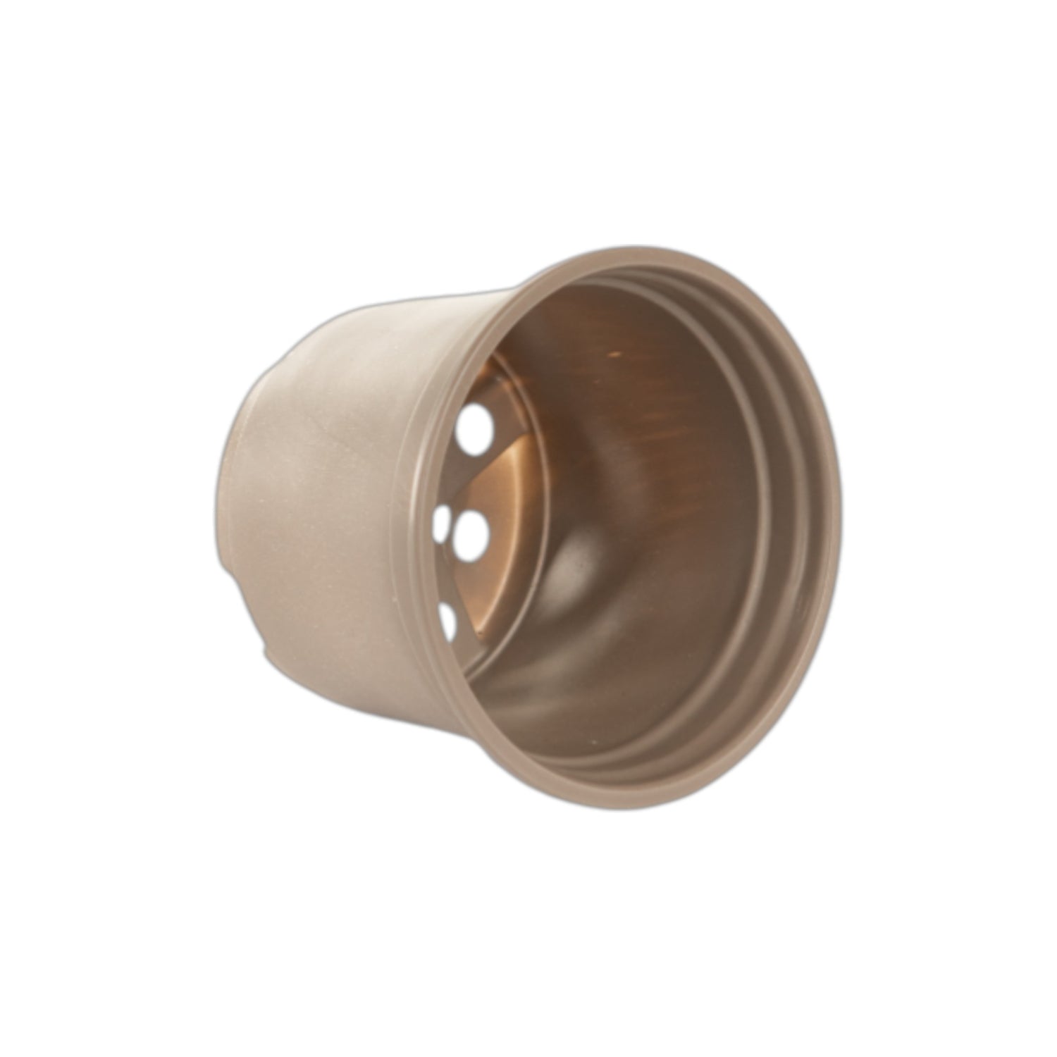 AEROPLAS 9cm Thermo-Formed Pot Low TAUPE