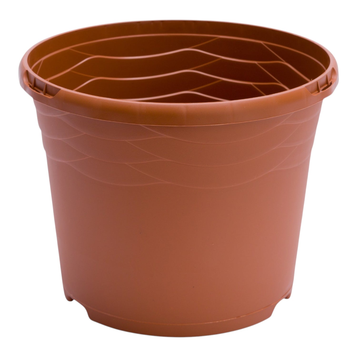 MODIFORM 17cm (2ltr) injection moulded PP deco pot TERRACOTTA