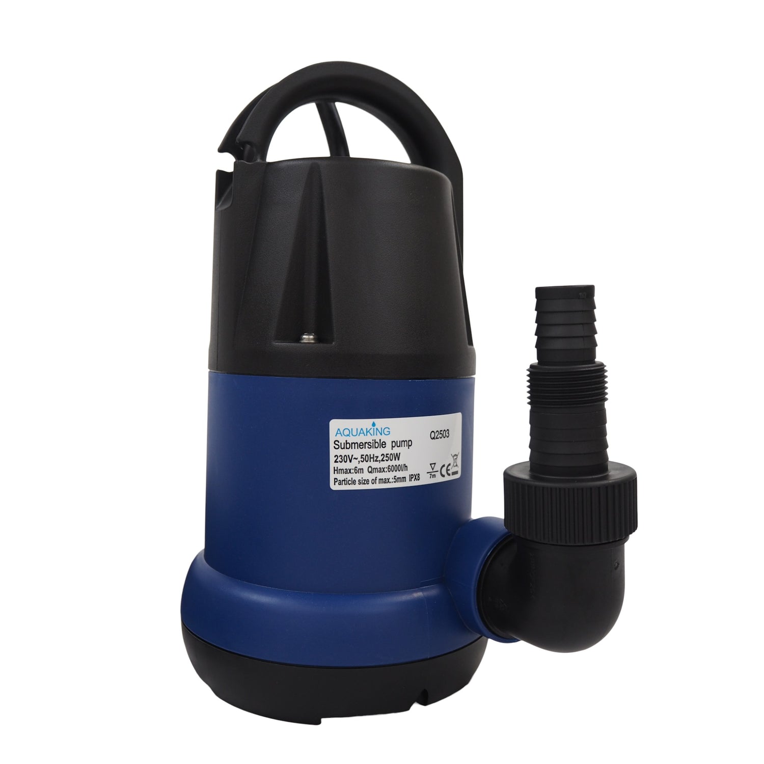 Aquaking Pump Q2503 - 5000 l / h Including Plug Adaptor