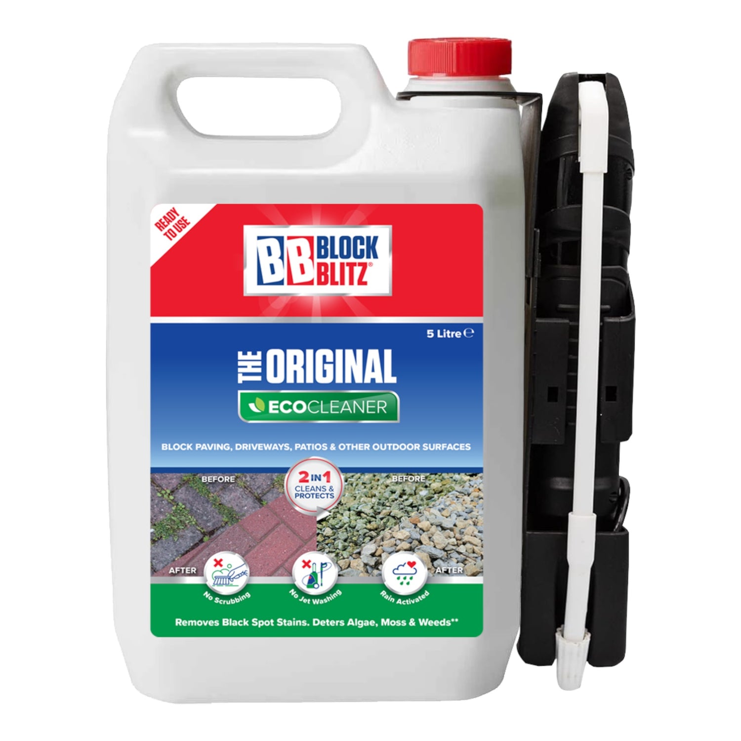 BLOCK BLITZ The Original Eco Cleaner Ready to Use With Electric Trigger 5L