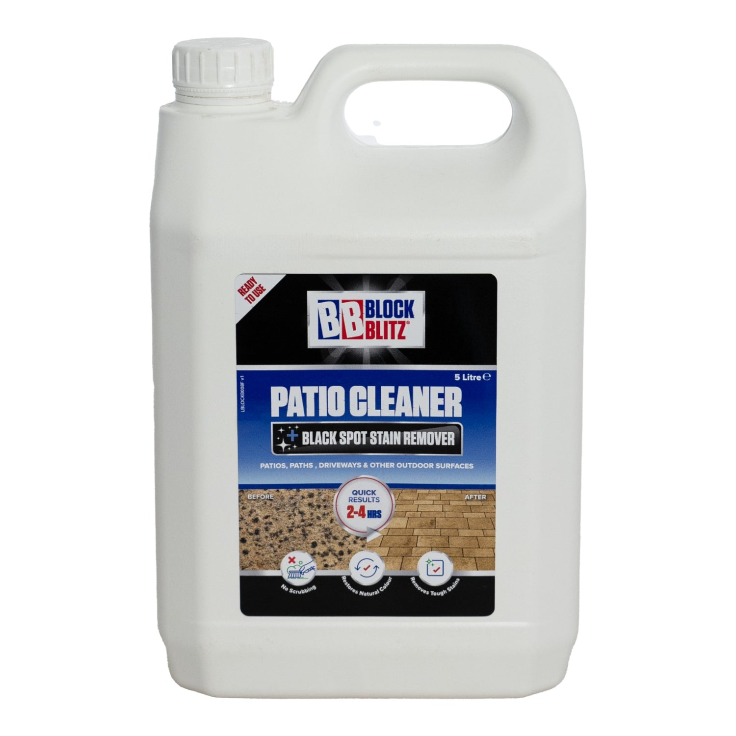 BLOCK BLITZ Patio Restorer & Black Spot Remover 5L