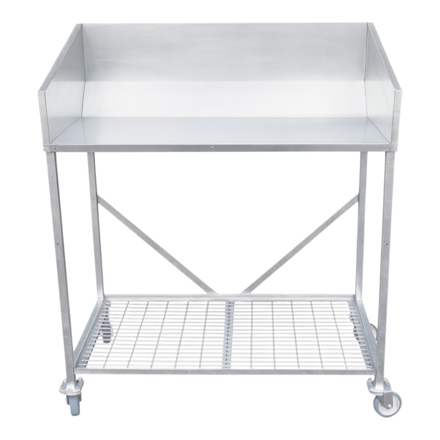 LARGE Kew Potting Bench - Std 2.4 x 1m deep 160mm Castors