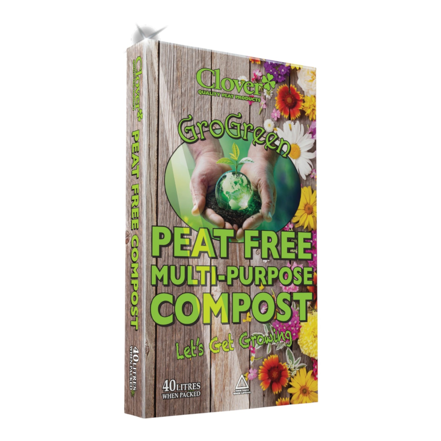 CLOVER 40L GROGREEN PEAT FREE MULTIPURPOSE