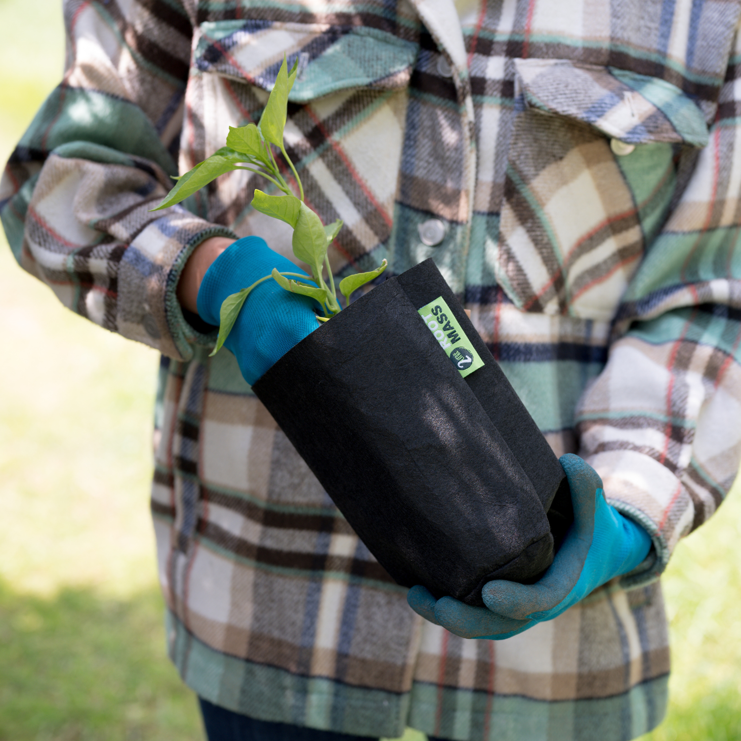 BLACK RootMASS 2L Propagation Thick Fabric Pot