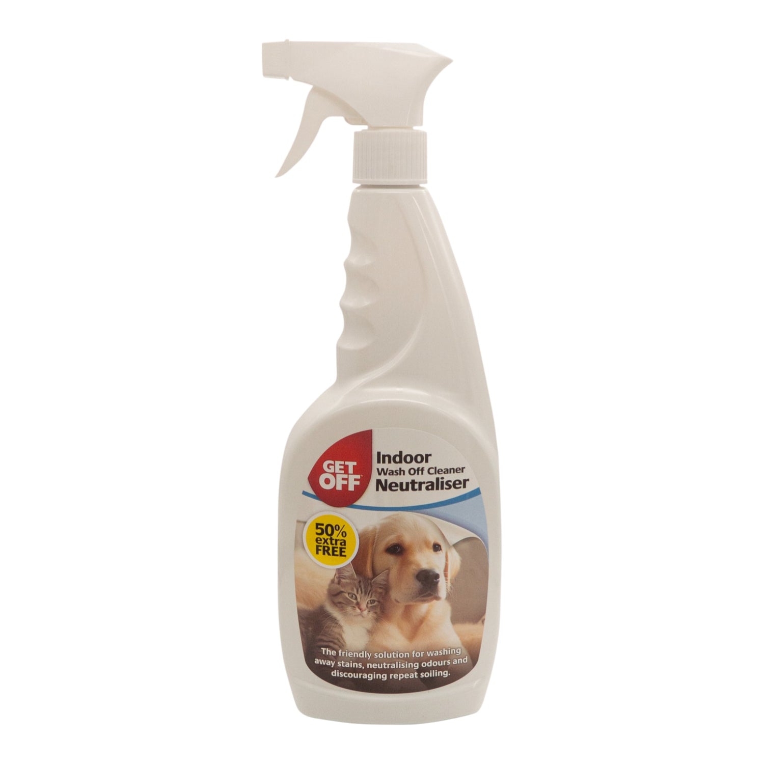 GET OFF Wash Off Indoor Cleaner Neutraliser 50%  Extra Free 750ml