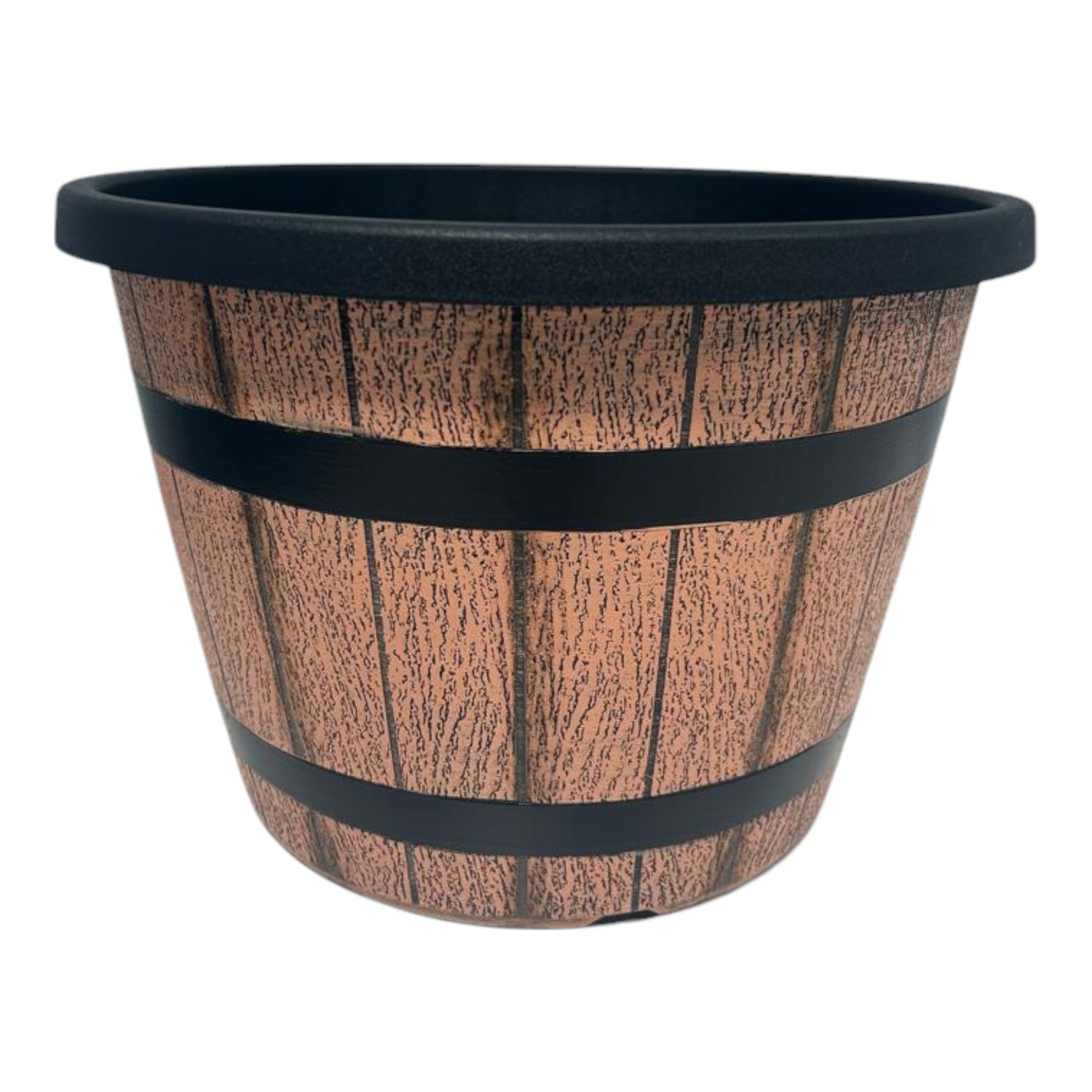 GROWERS OWN 14" Decorative Copper Barrel Planter