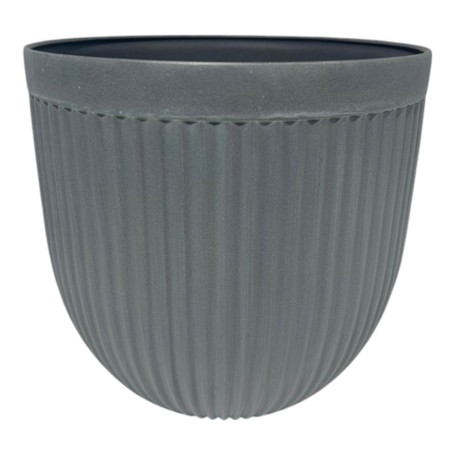 GROWERS OWN 12" Grey Fluted Planter