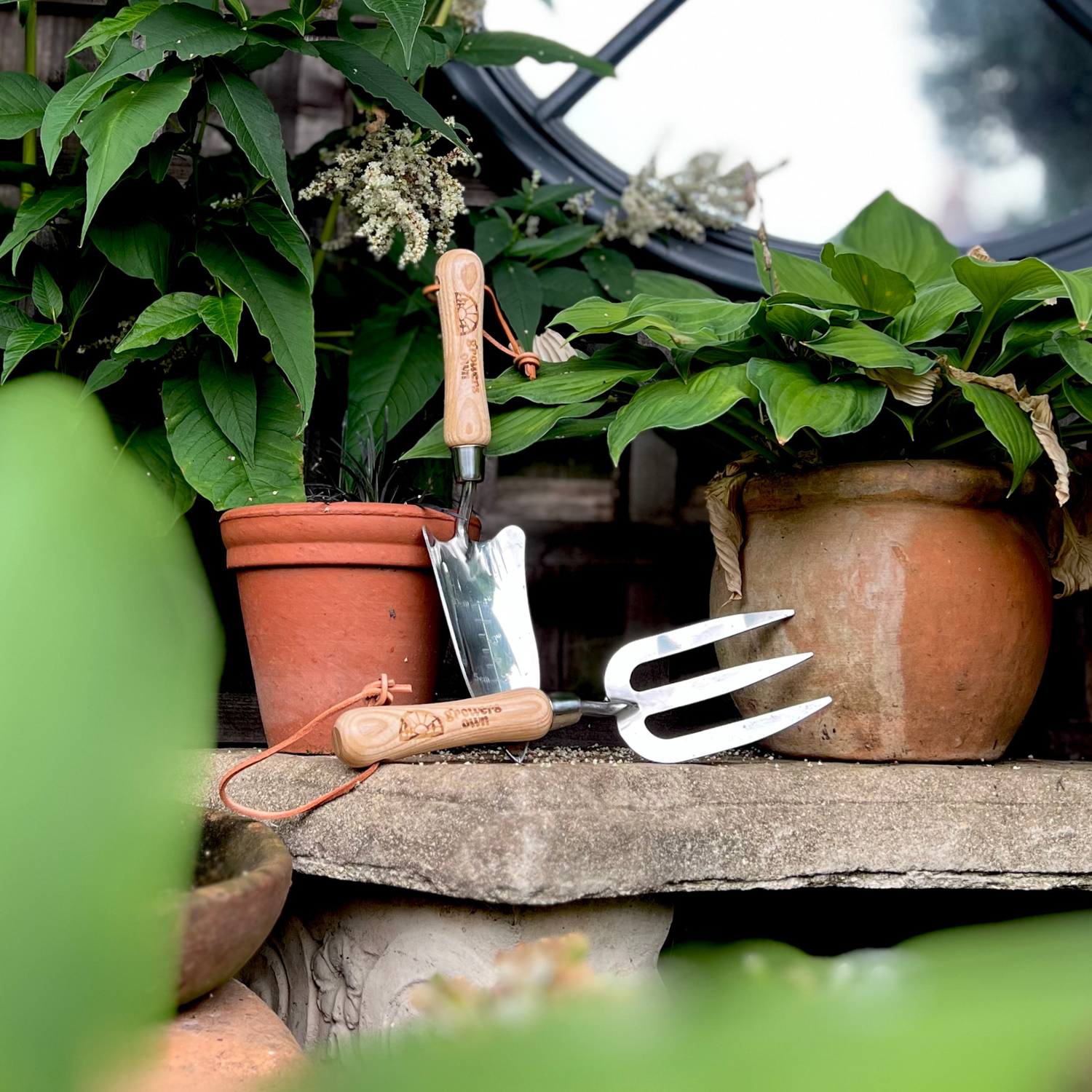 Growers Own Stainless Steel Hand Fork with Ash Wood Handle