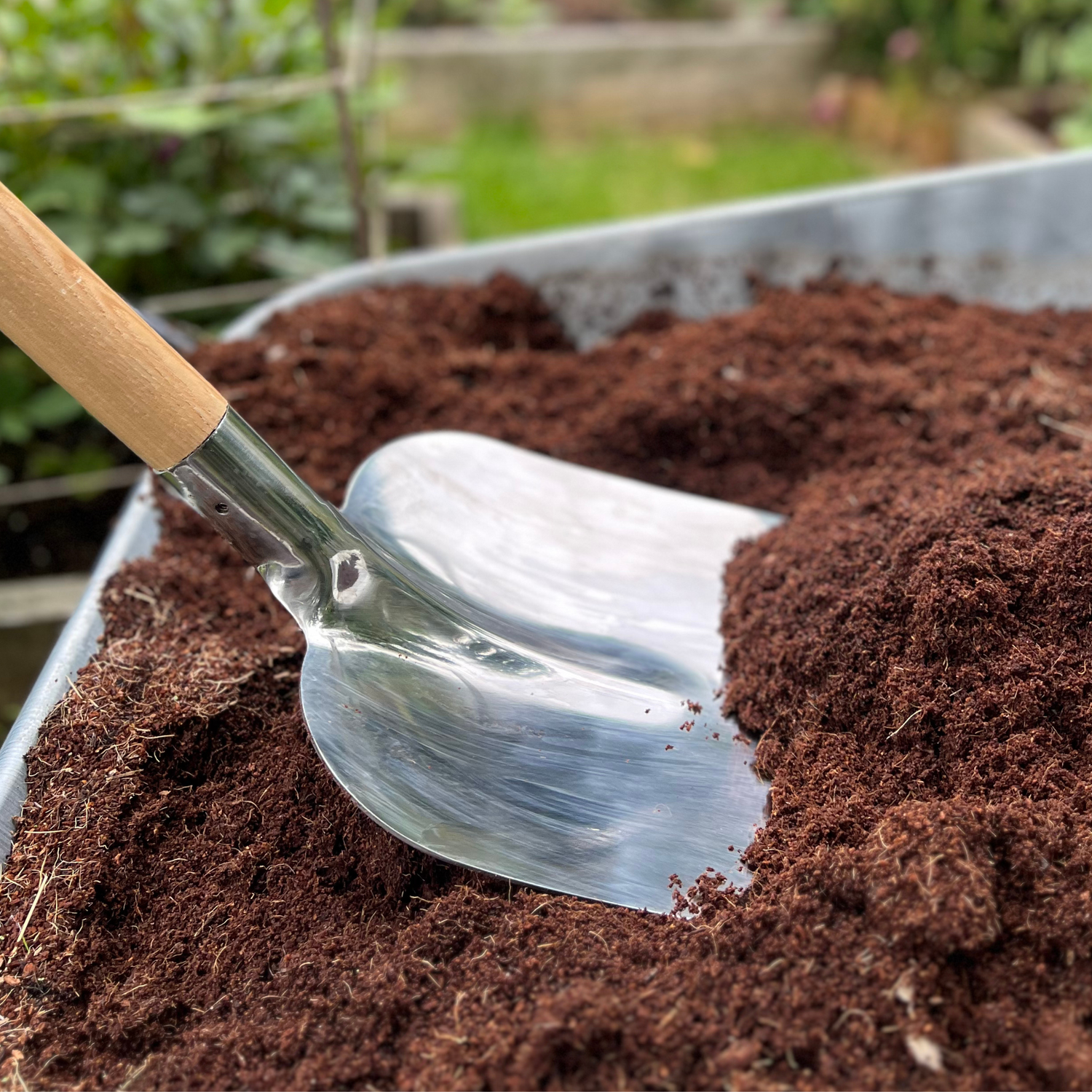 Growers Own Stainless Steel Shovel with Ash Wood T-Handle