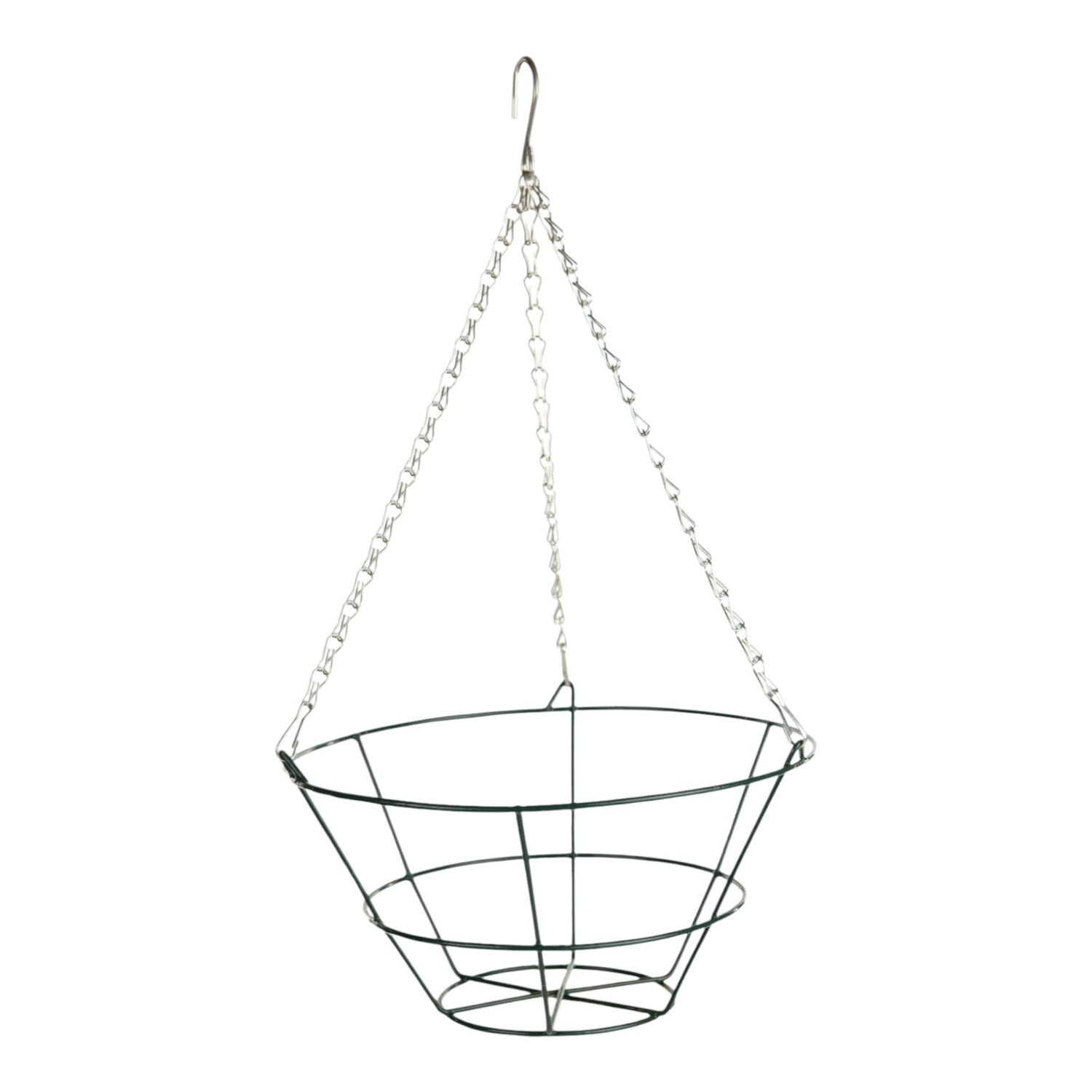 GROWERS OWN 16" Flat Bottom Wire Hanging Basket w/ 3 Chains