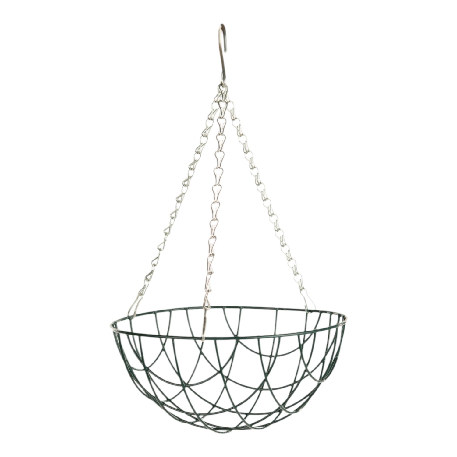 GROWERS OWN 16" Round Bottom Wire Hanging Basket w/ 3 Chains