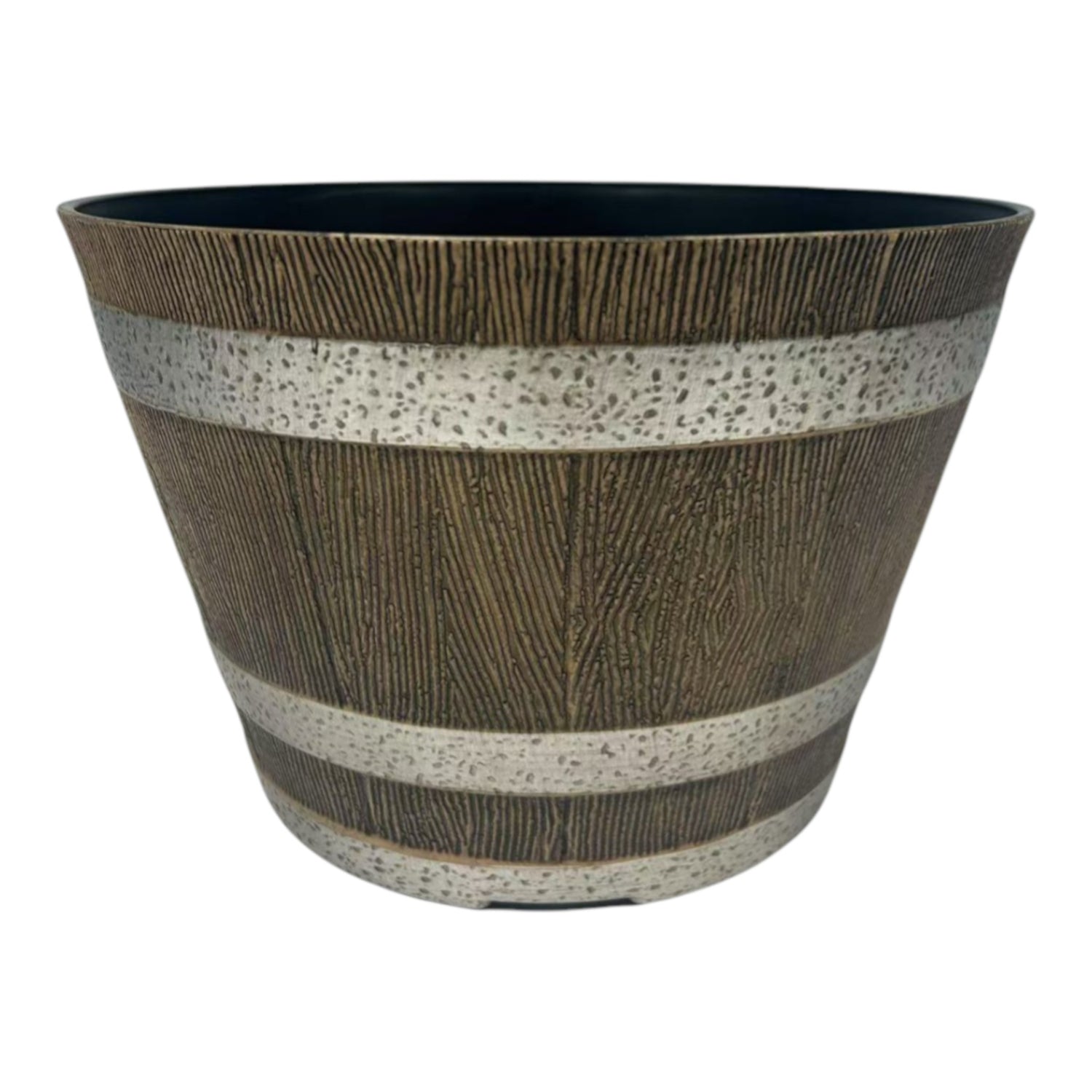 GROWERS OWN 12" Decorative Whiskey Keg Barrel Planter