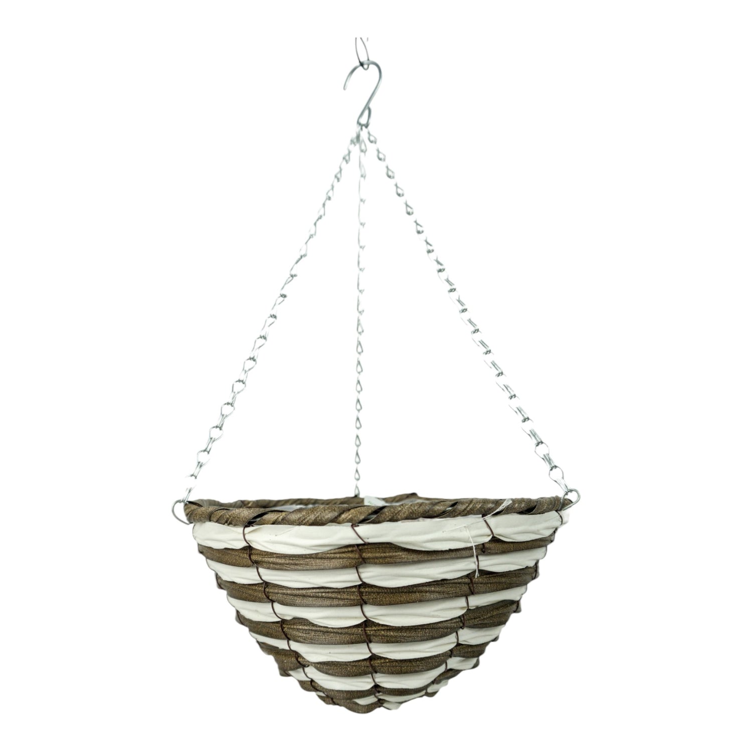 GROWERS OWN Petworth 14" Round Plastic Rattan Hanging Basket