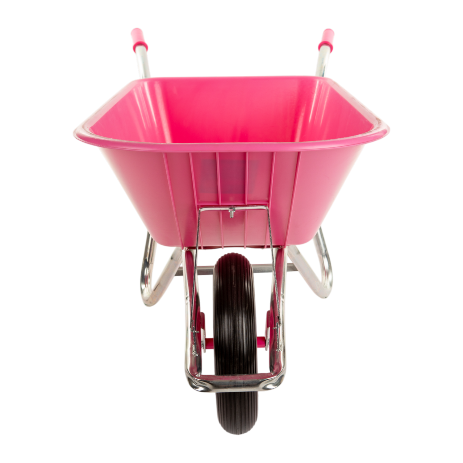GROWERS OWN 120L 160kg Pink Polypropylene Wheelbarrow with Run Flat Tyre