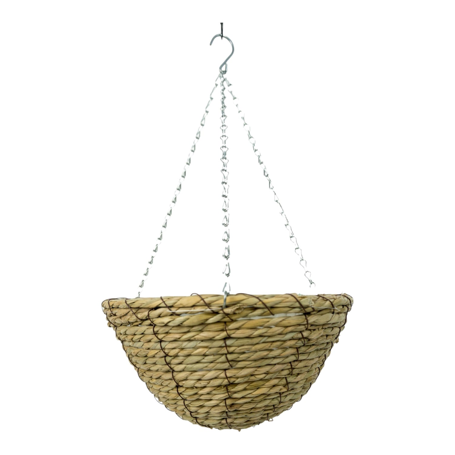GROWERS OWN Woburn 14" Round Hanging Basket - Seagrass