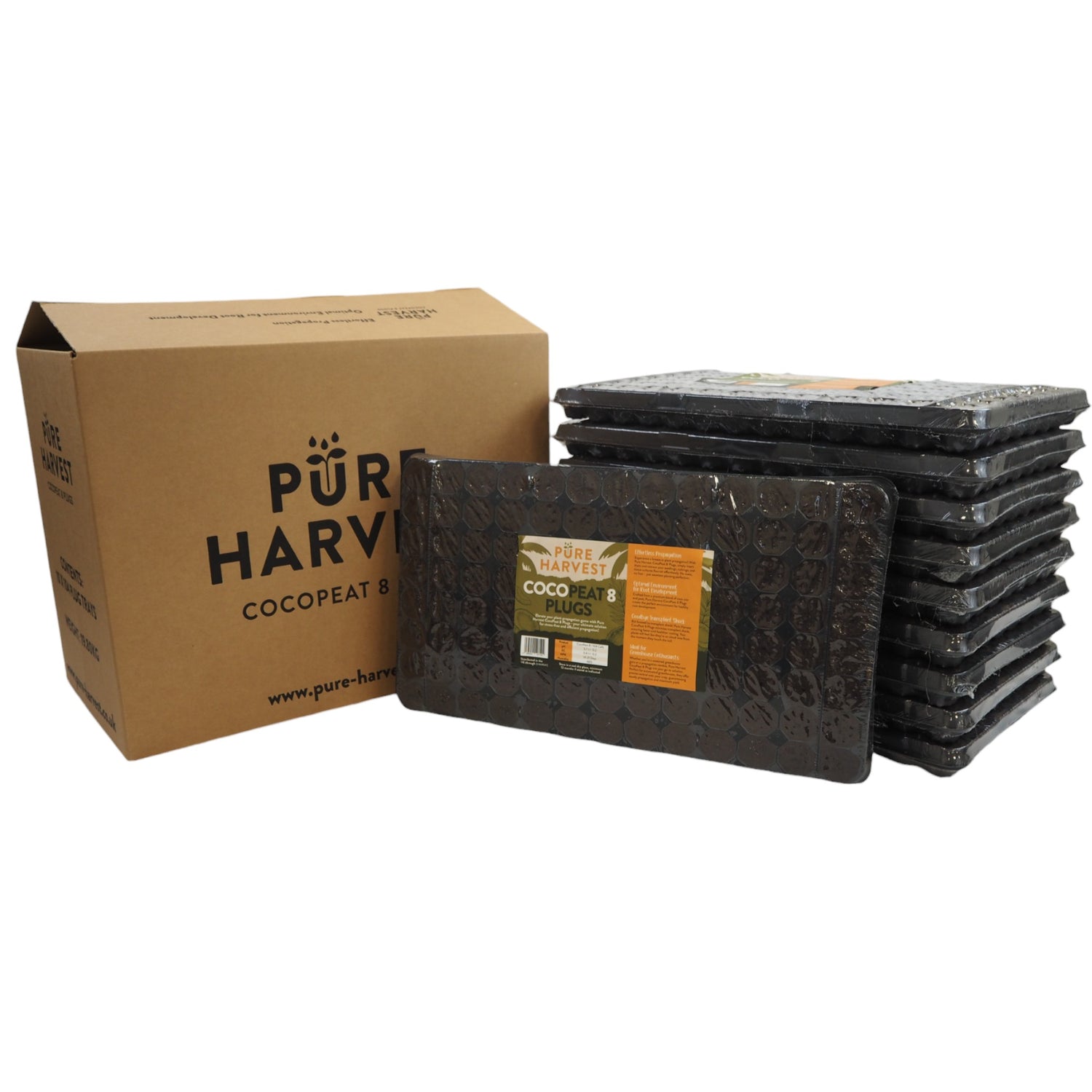 Pure Harvest CocoPeat 8 - 1 Box of 10 Trays (1040 Plugs)