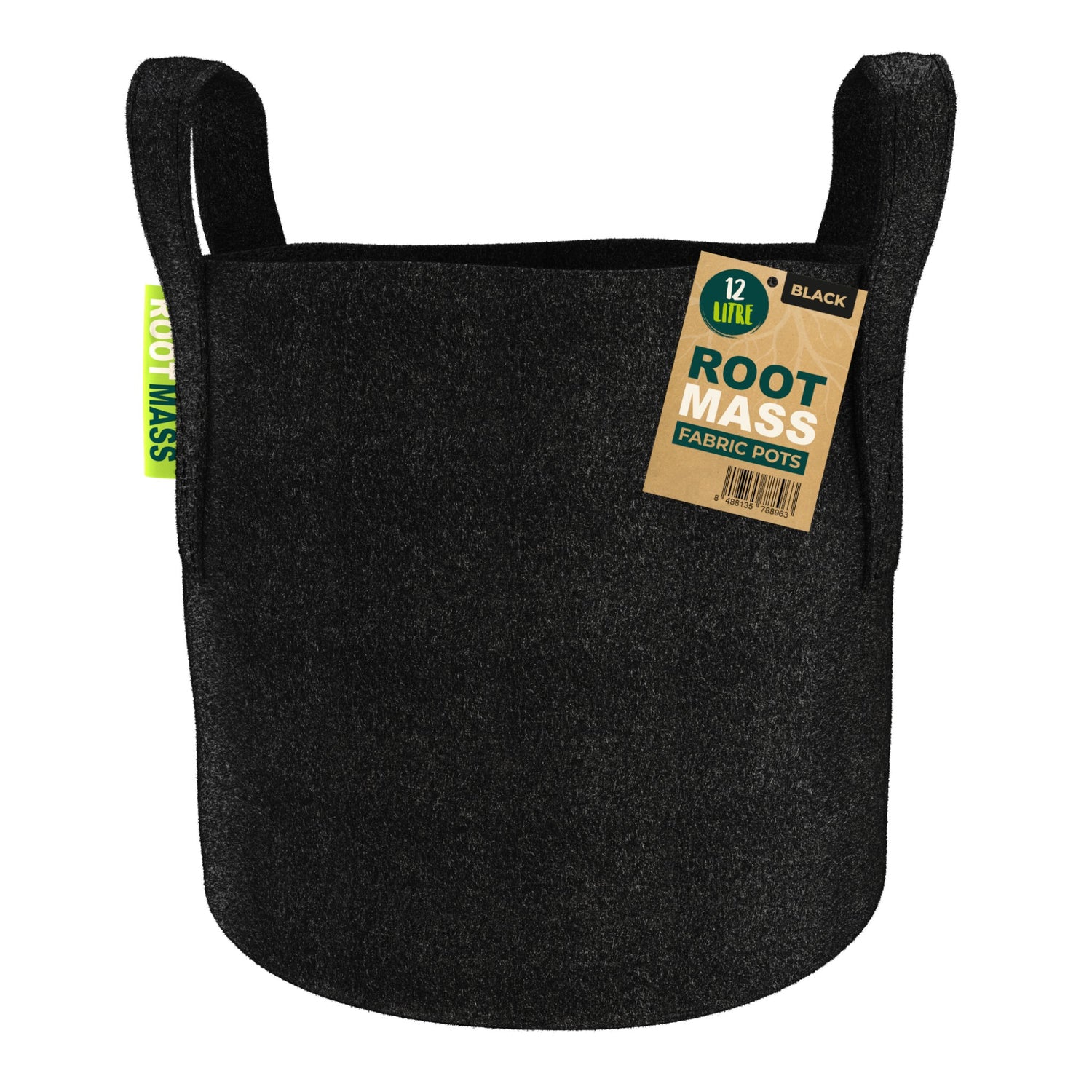 BLACK RootMASS 12L Thick Fabric Pot