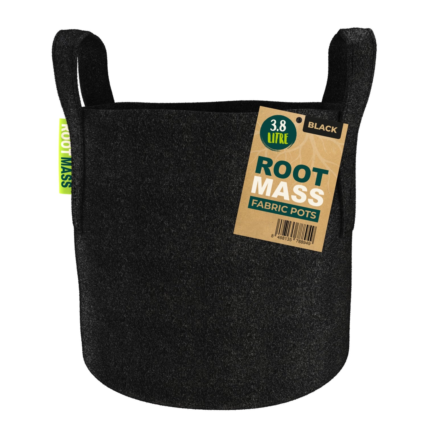 BLACK RootMASS 3.8L Thick Fabric Pot