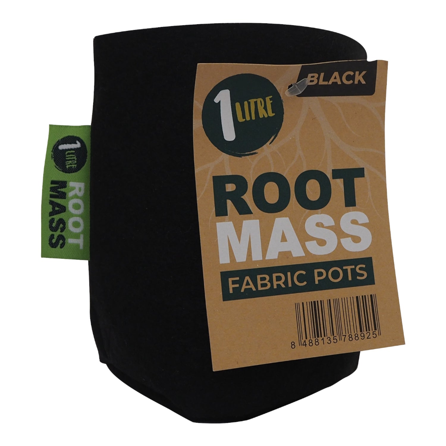 BLACK RootMASS 1L Propagation Thick Fabric Pot