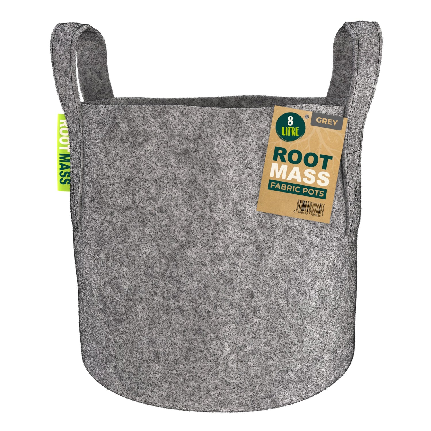 GREY RootMASS 8L Fabric Pot