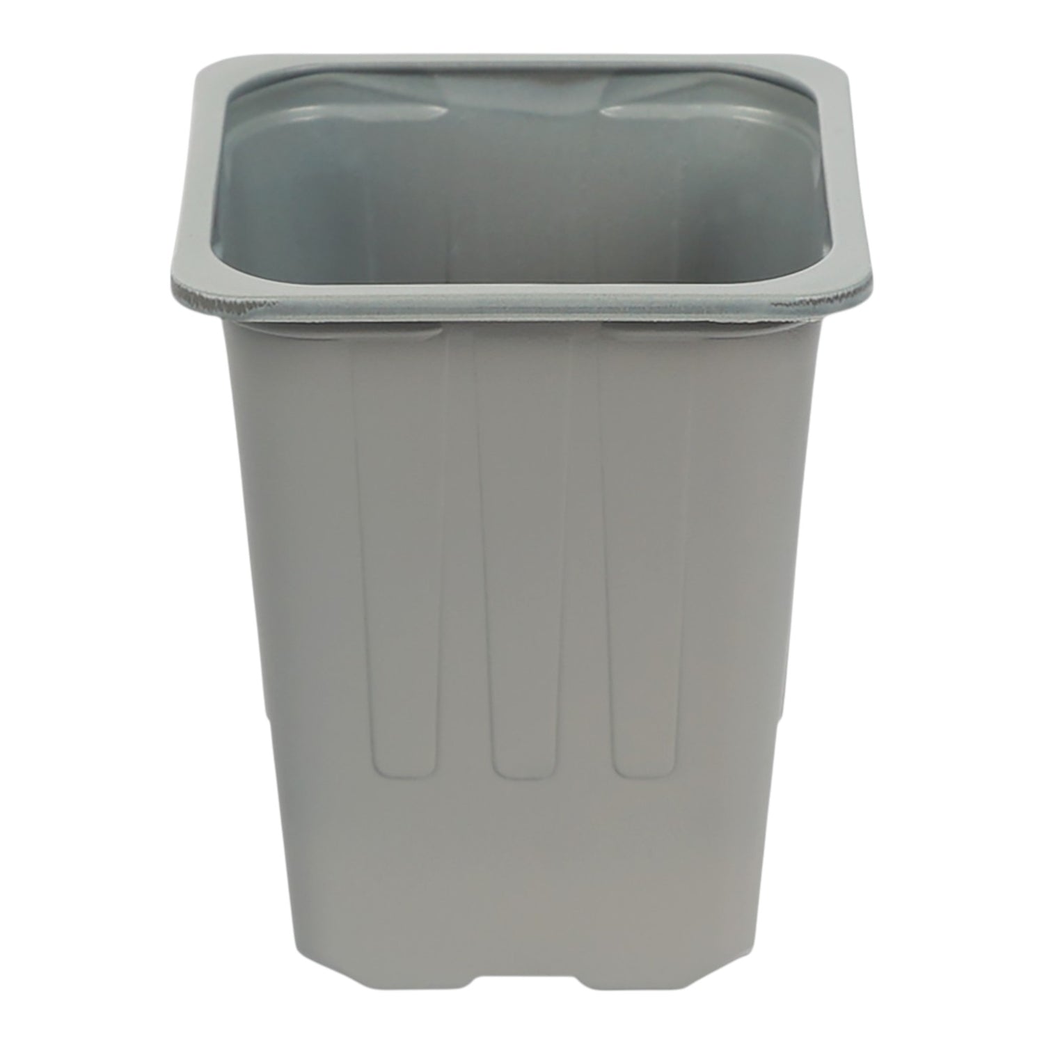 MODIFORM 8cm high square thermoformed PP pot GREY (1775 per case)