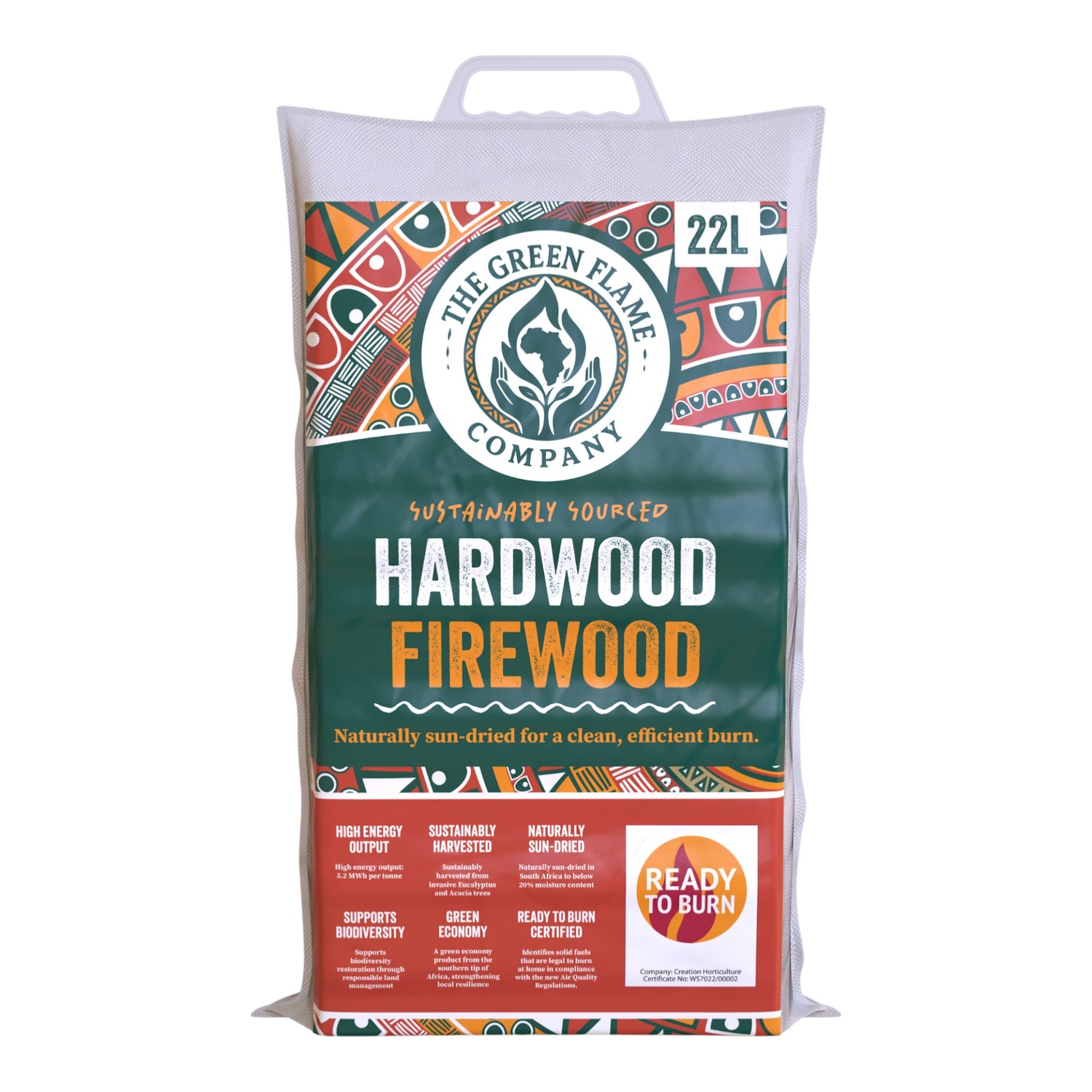 GREEN FLAME - Hardwood Firewood 22L Bag