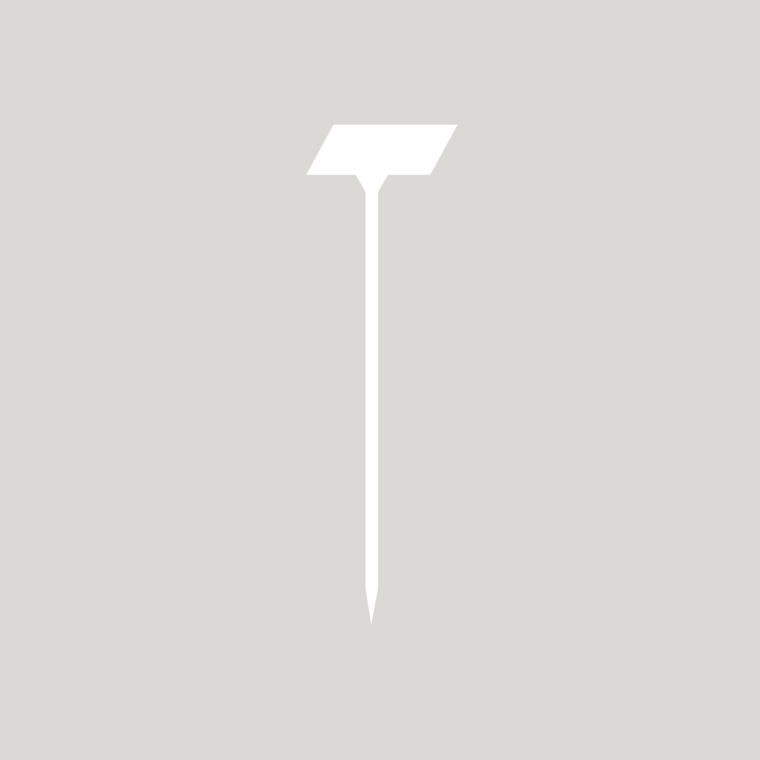Angled Head Labels 160mm WHITE - Pack of 50