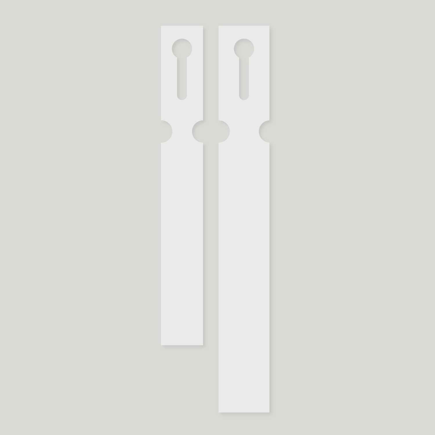 Thermal Print Loop Lock Labels 230mm x 25mm WHITE - Pack of 100