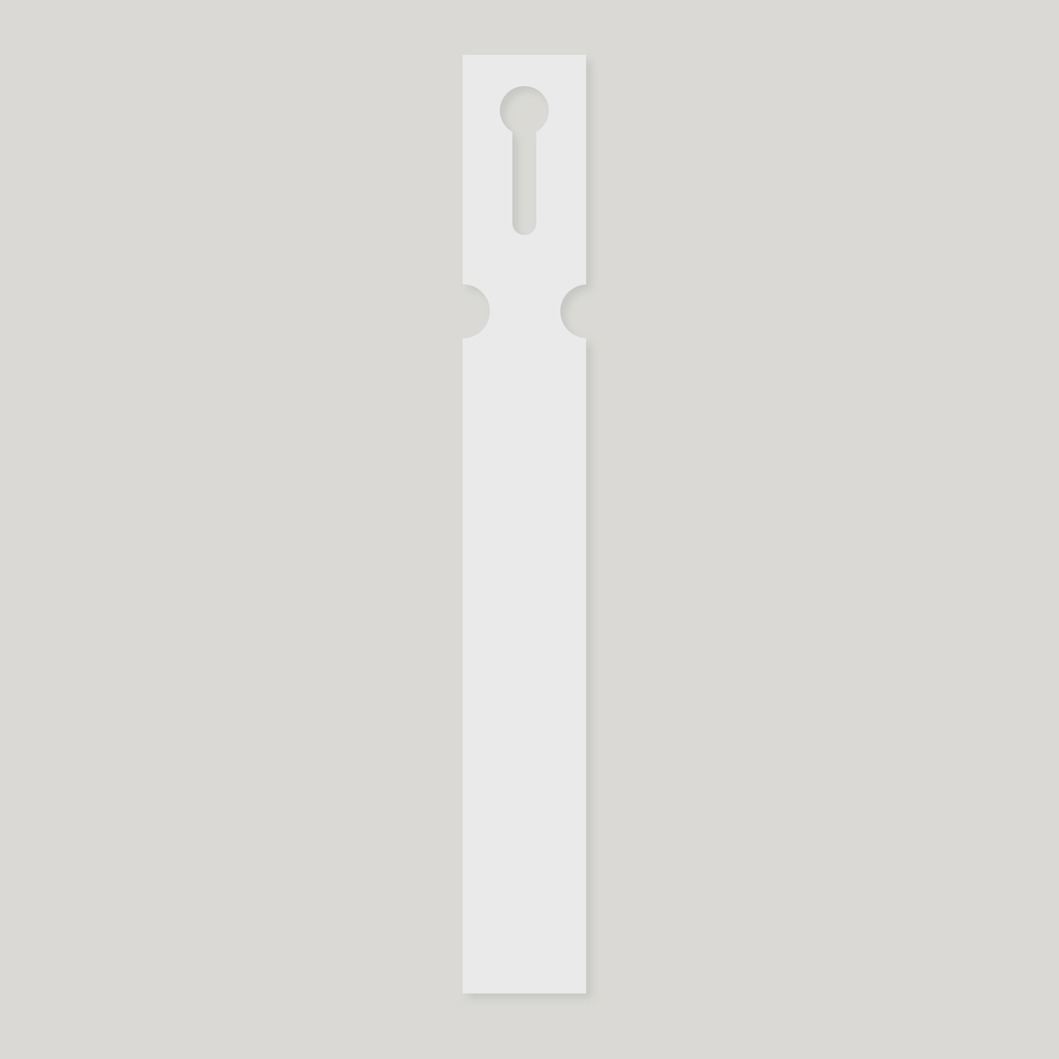 Thermal Print Loop Lock Labels 230mm x 25mm WHITE - Pack of 100