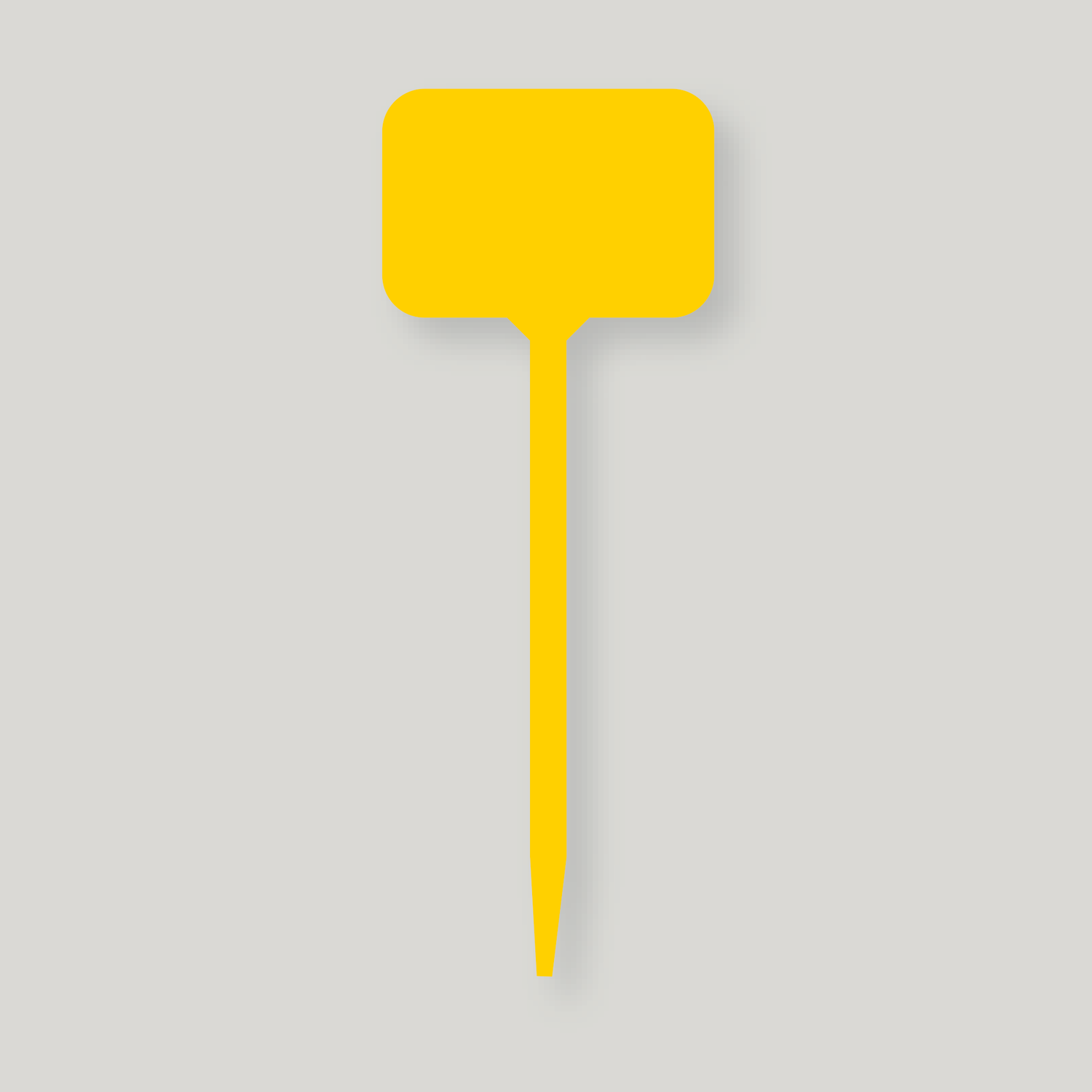 T Labels 150mm Yellow - Pack of 100