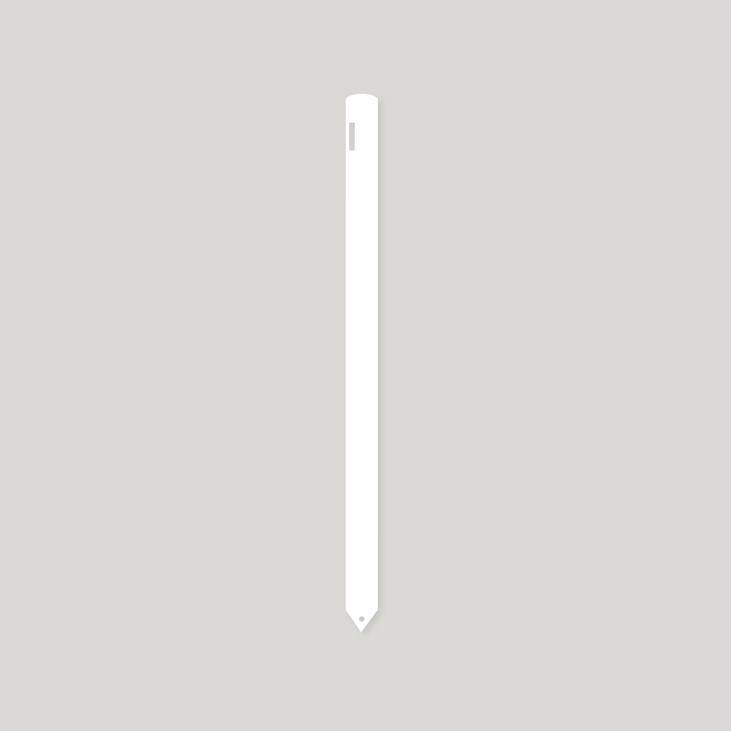 Standard Duty Pot Labels with Hole 500mm x 30mm WHITE (Box of 50)