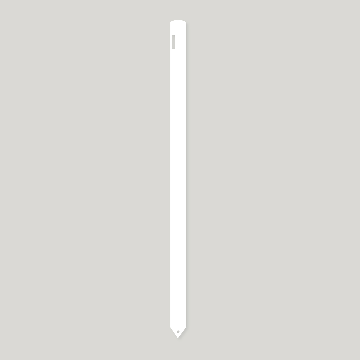 Standard Duty Pot Labels with Hole 600mm x 30mm WHITE (Box of 50)
