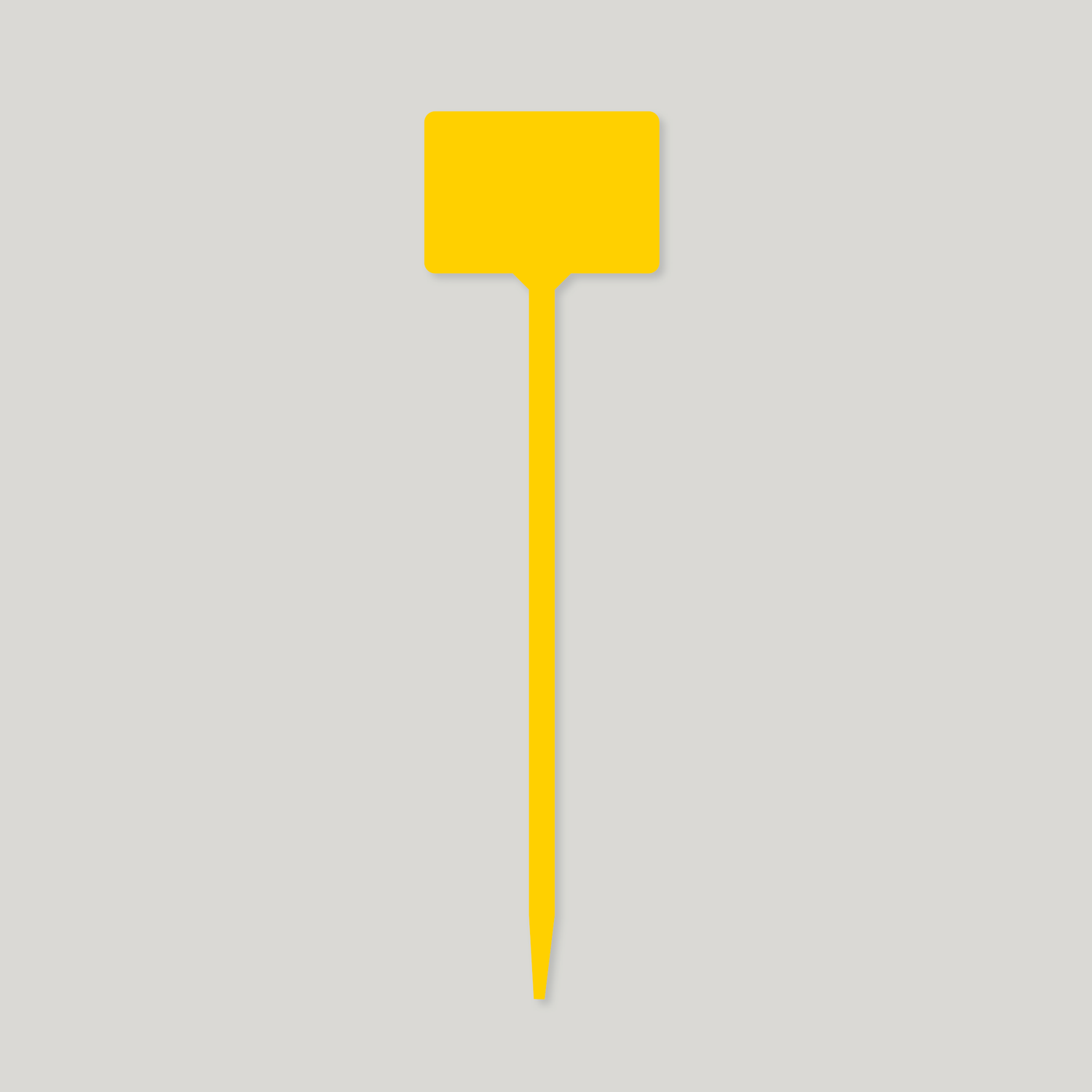 T Labels 740mm YELLOW - Pack of 25